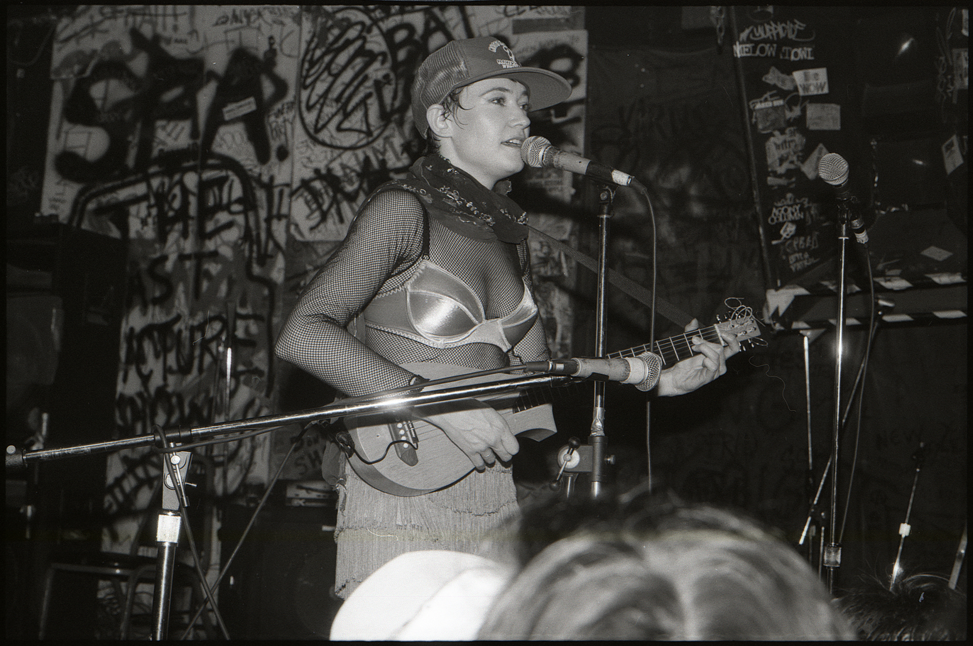 Ann Magnuson of Bongwater performing at CBGBs, early 90s