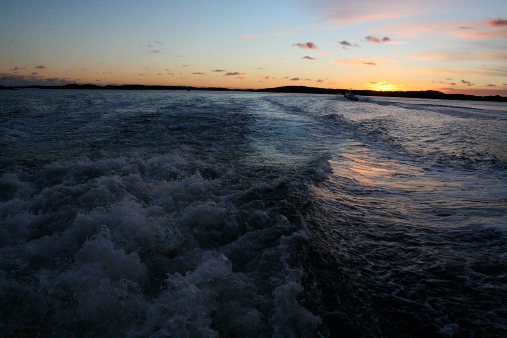 Ferry’s Wake Near Gothenburg, Sweden 