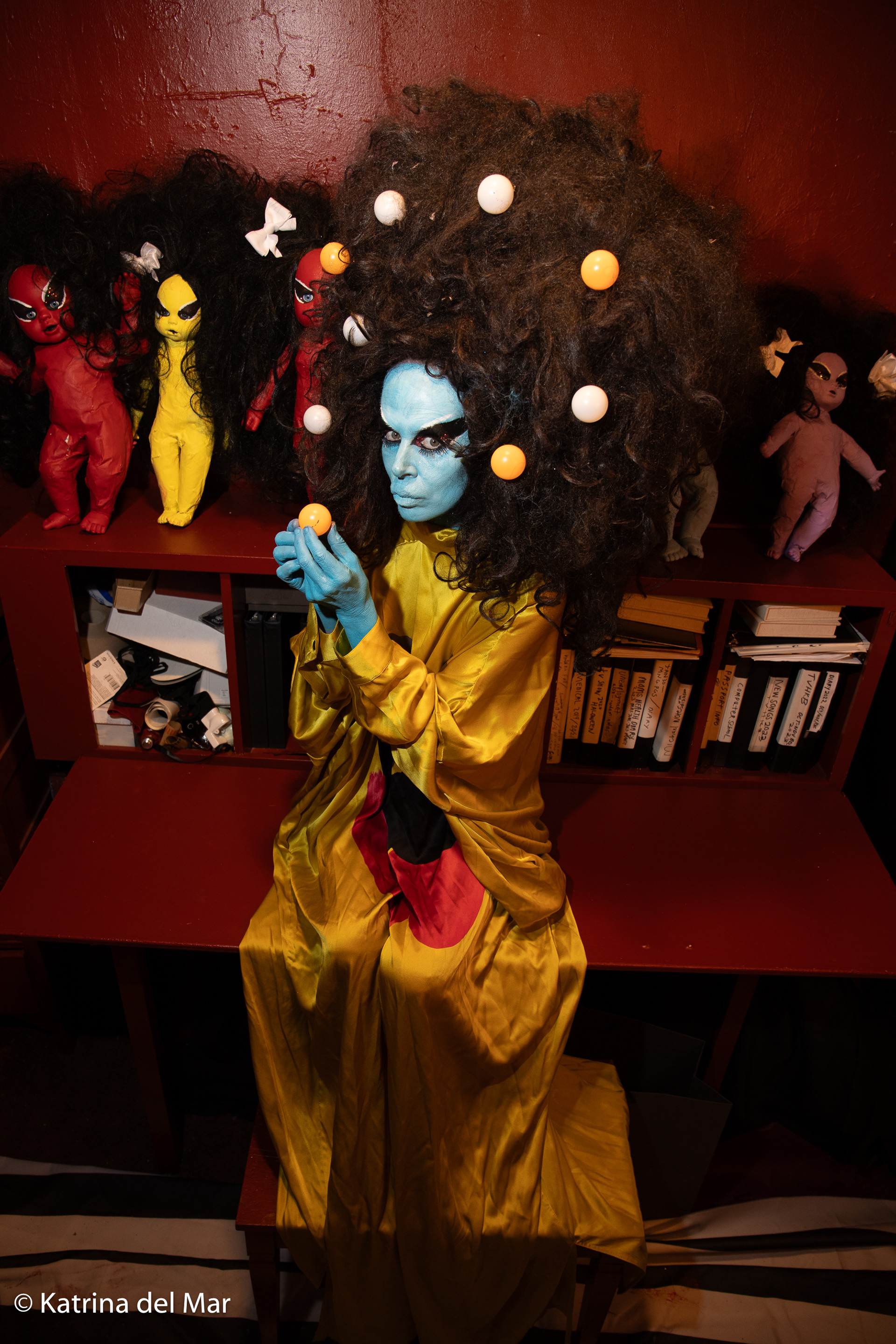 Kembra Pfahler in Rick Owens; editorial