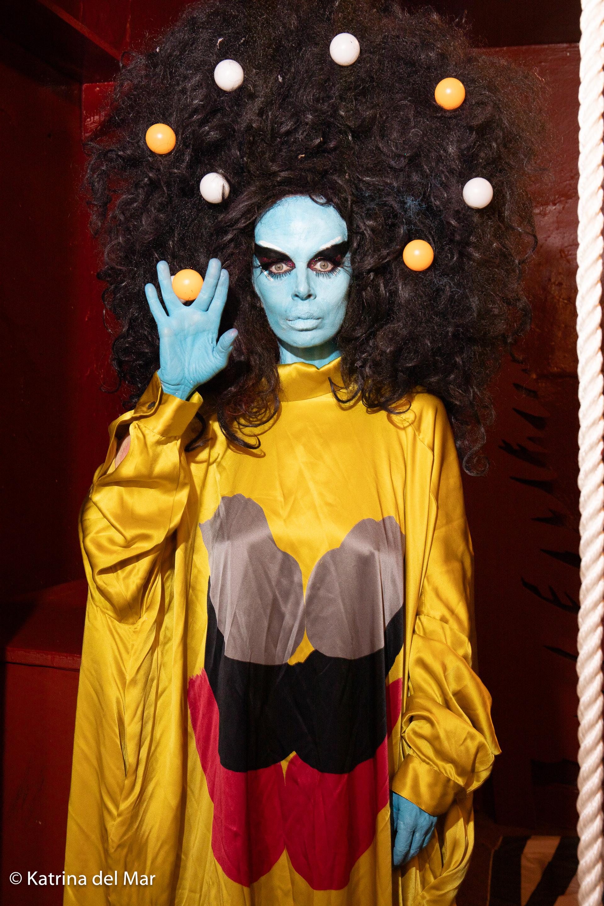 Kembra Pfahler in Rick Owens; editorial