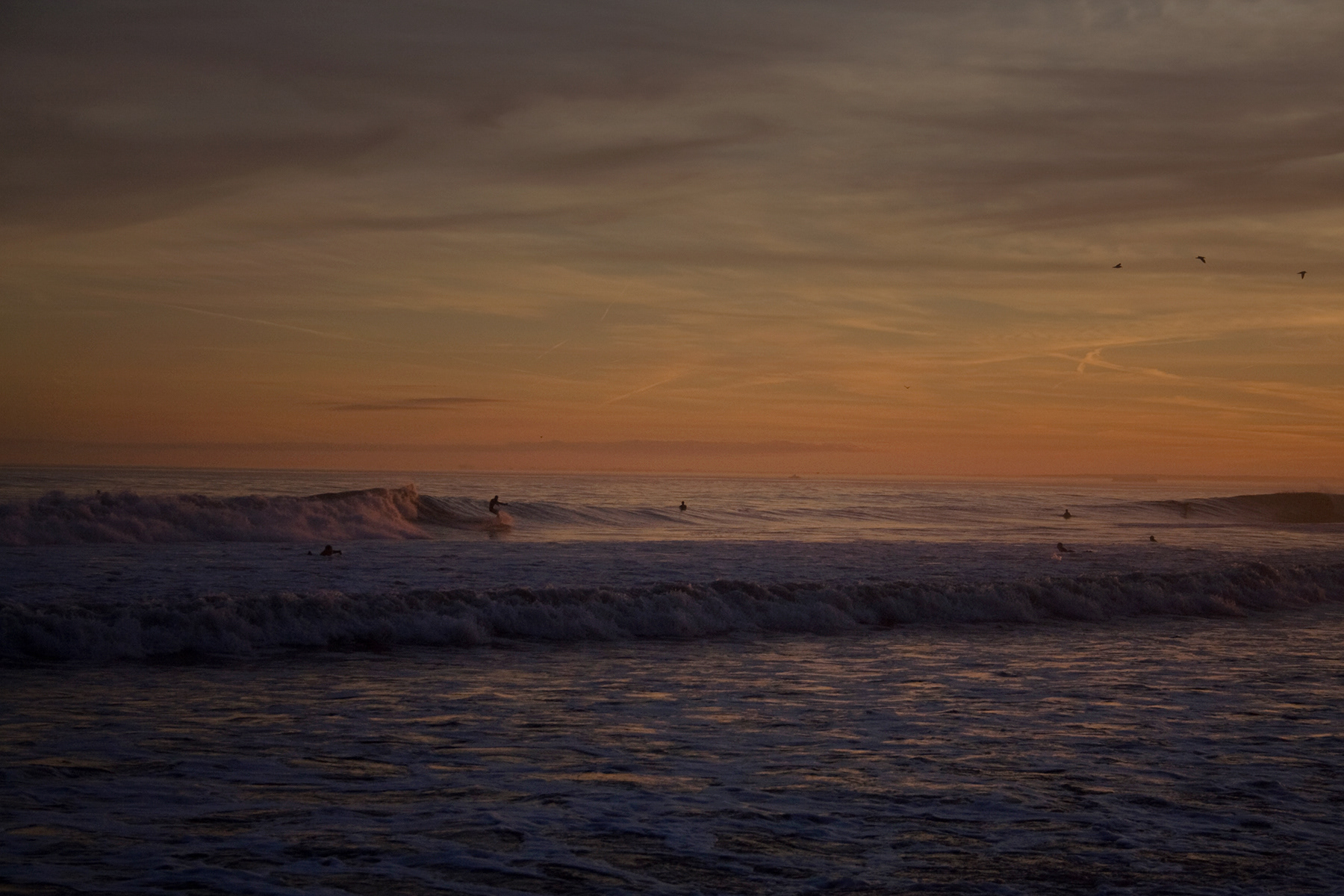 Twilight surf, December Rockaway
