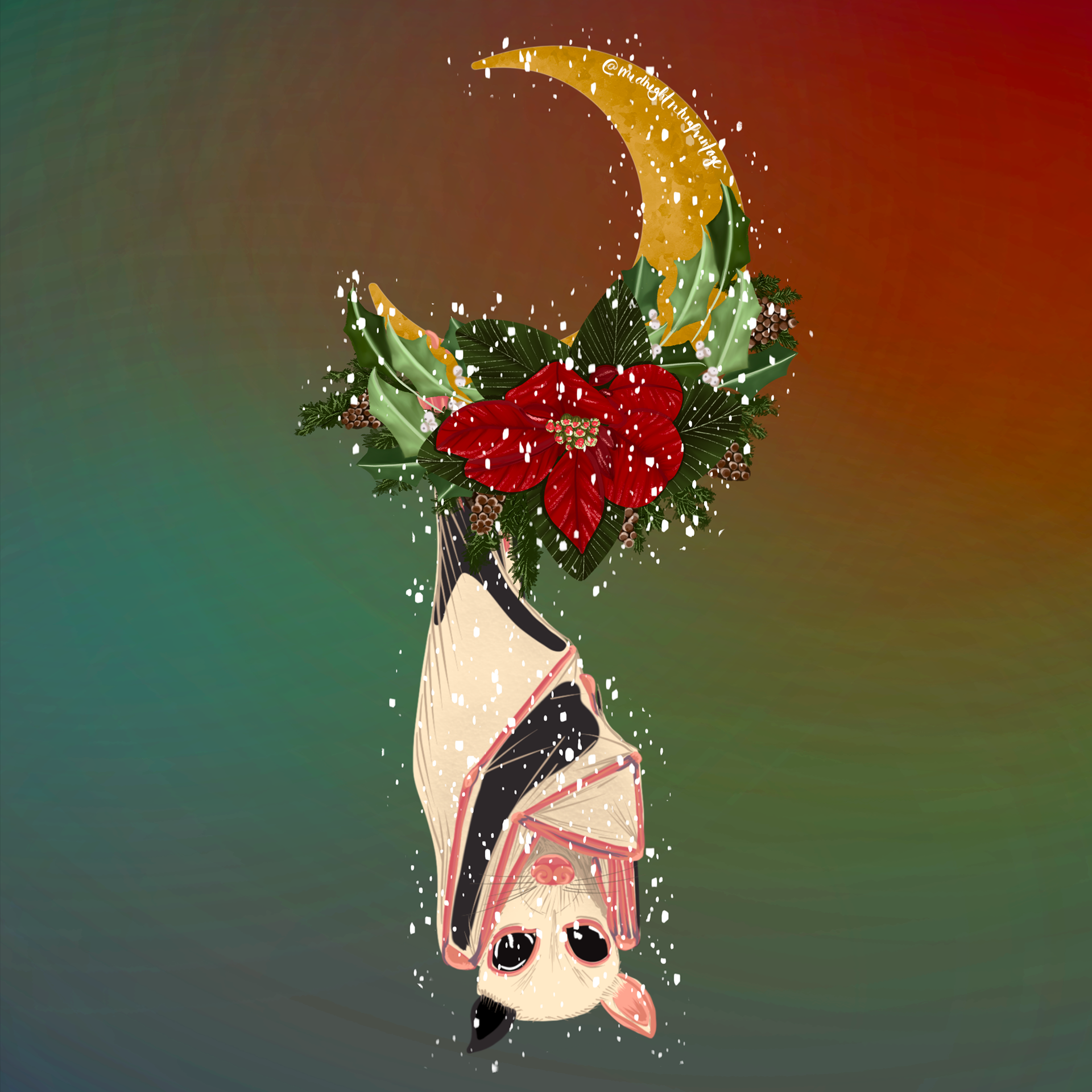 Yule Moon Bat - December 2022