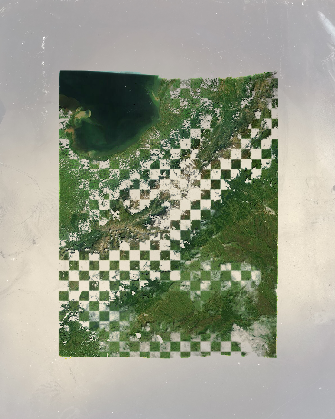 Layered and manipulated satellite imagery