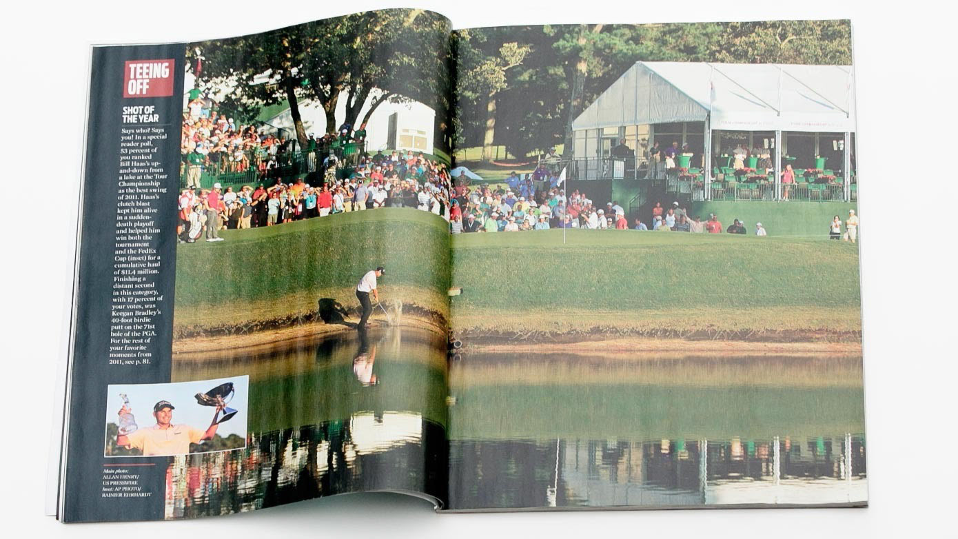 Sports Illustrated Golf Magazine Shot of the Year Bill Haas. (Photo by Allan Henry / ahenry.com)