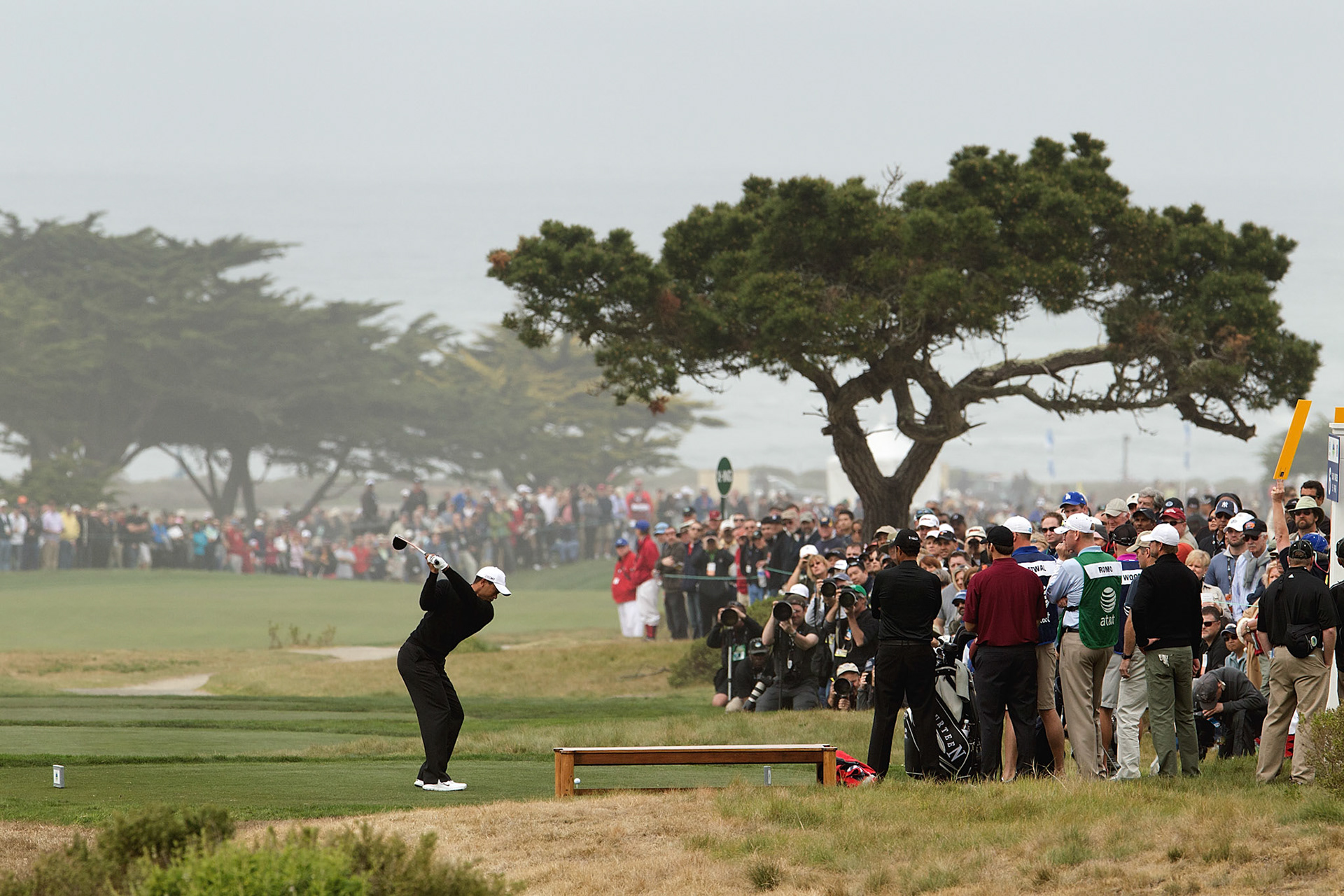 February. 10, 2012; Tiger Woods during the 2012 Pebble Beach AT&amp;T. (Photo by Allan Henry-GOLF CHRONICLES)