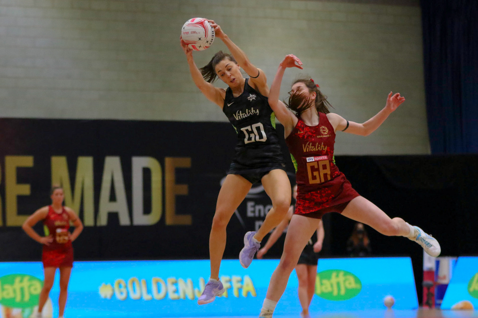 during Game 2 of the Vitality Netball Legends Series at Loughborough University, Loughborough, England on 22th January 2021