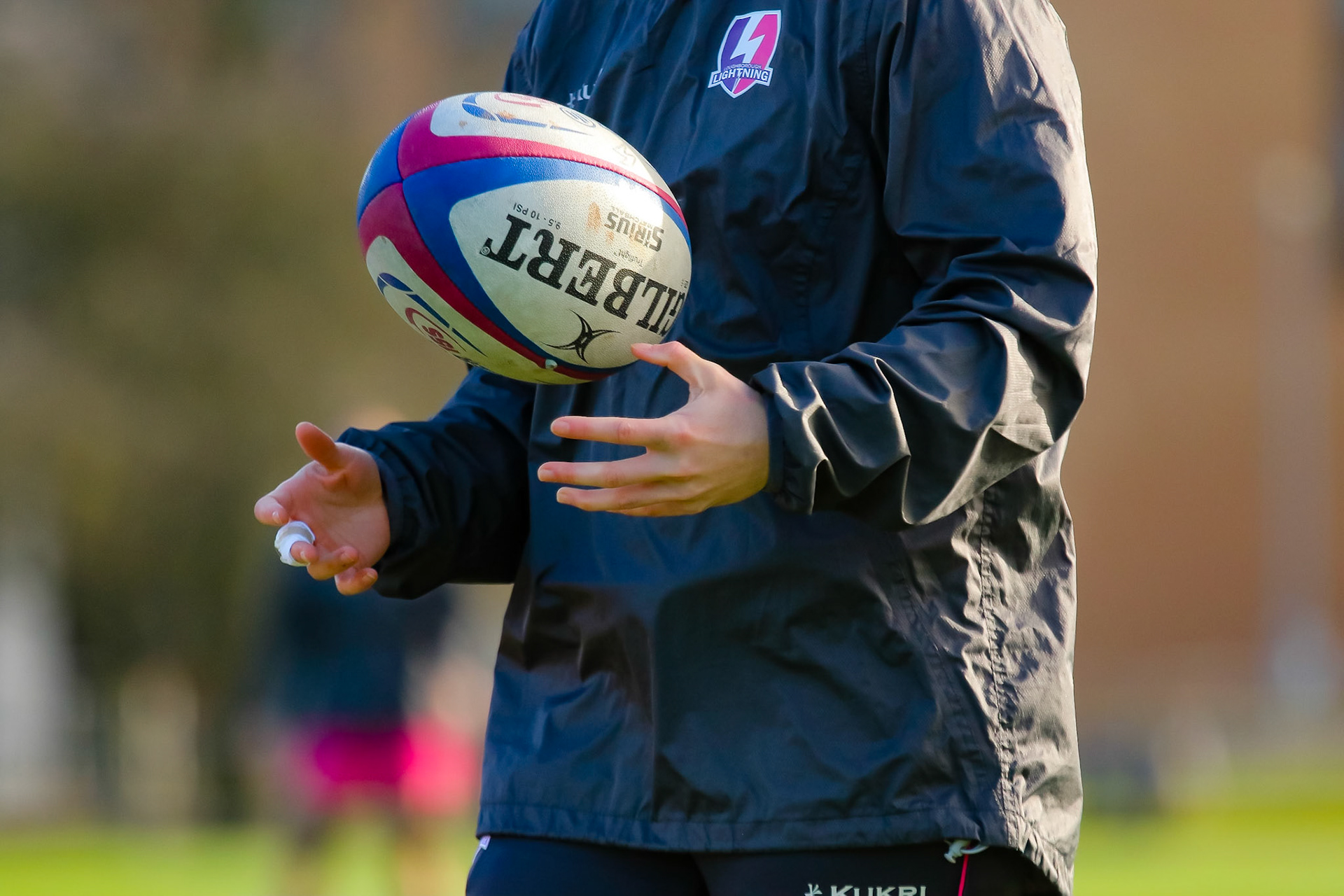 Shot during the Allianz Premier 15s match between Loughborough Lightning and DMP Sharks at The Loughborough University, England on 28th Jan 2022. © @benlumleyphoto