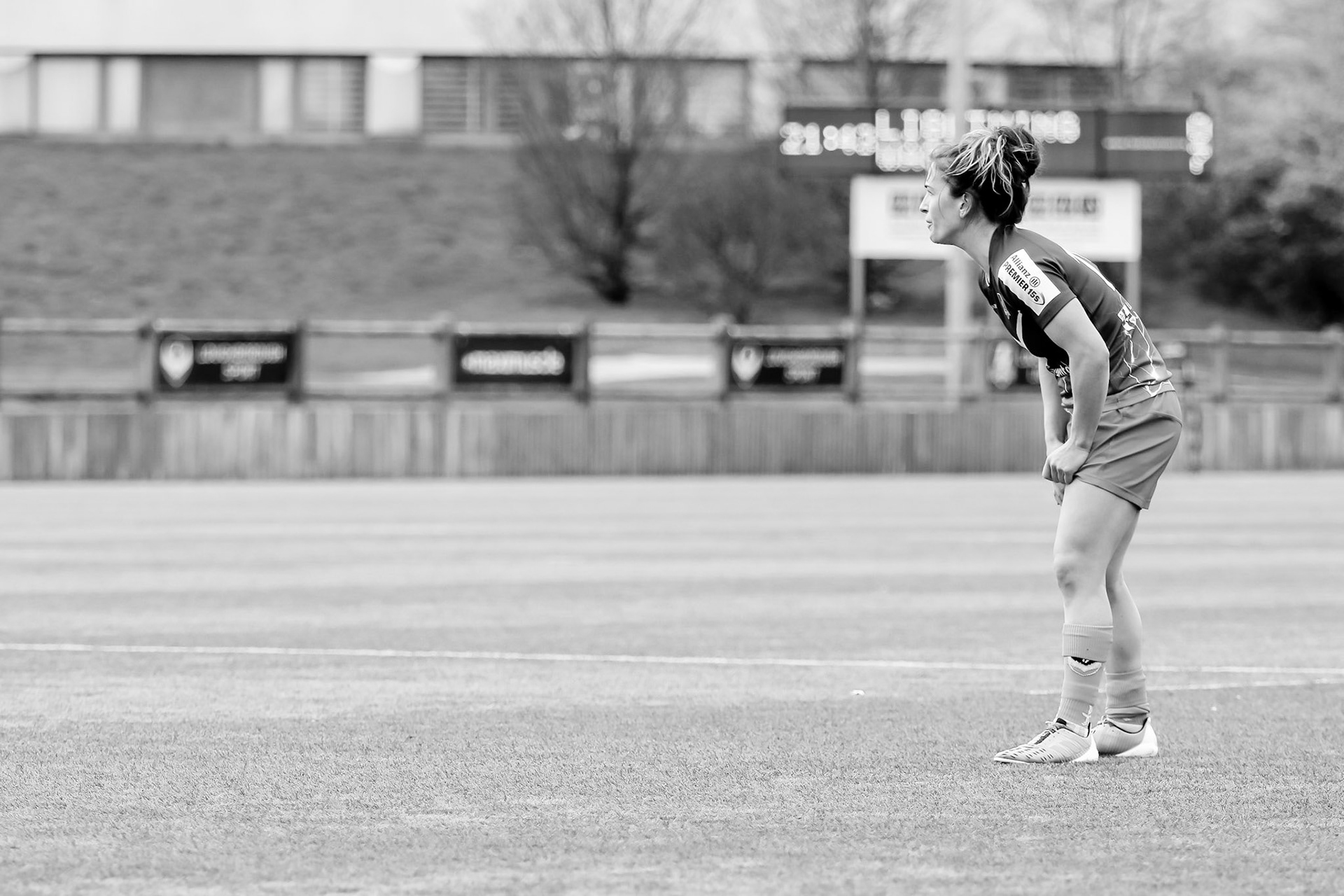 Action shot during the Allianz Premier 15s match between Loughborough Lightning and Wasps Ladies at Loughborough University, Loughborough, England on 20th March 2021.
