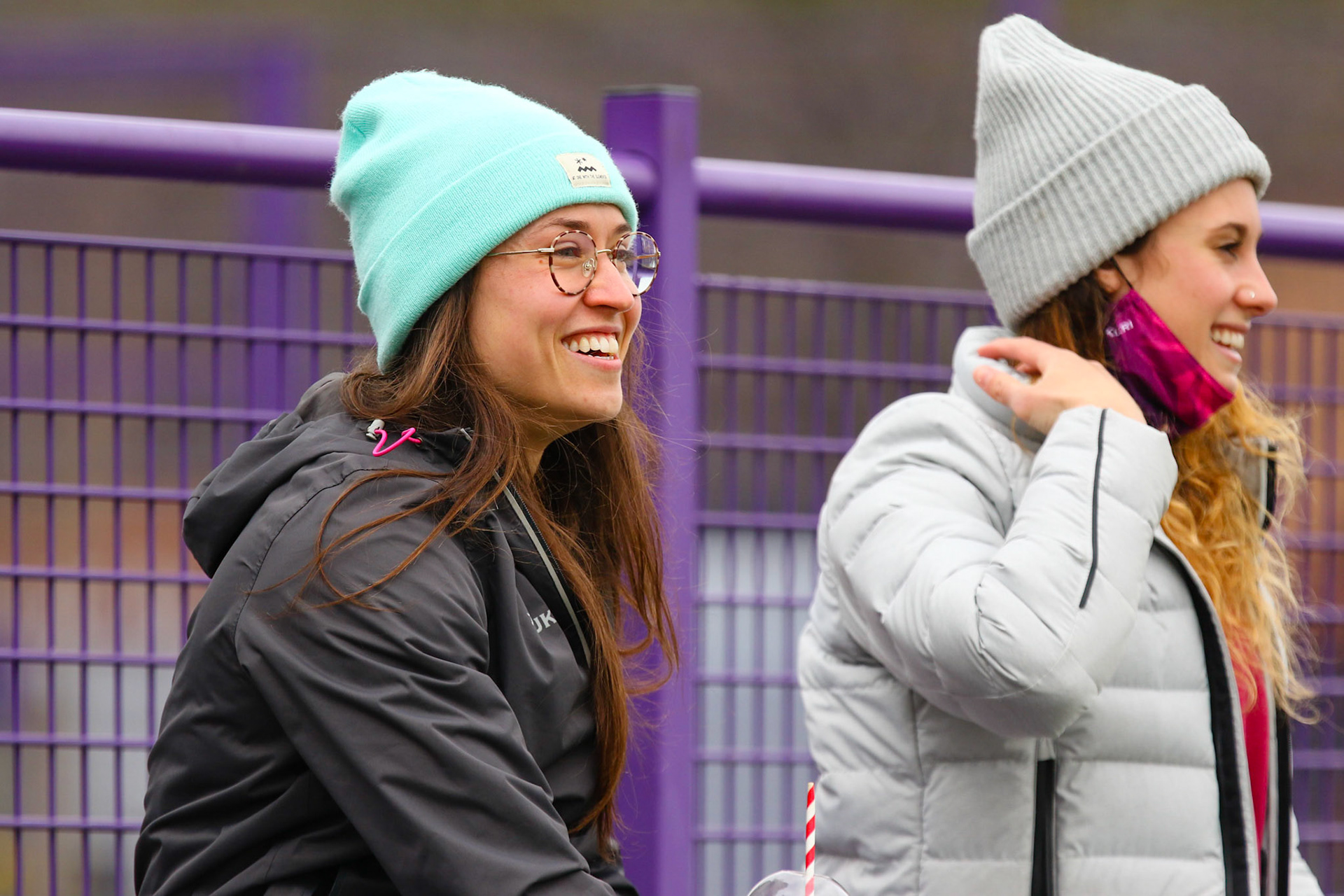 Warm up during the Allianz Premier 15s match between Loughborough Lightning and Wasps Ladies at Loughborough University, Loughborough, England on 20th March 2021.