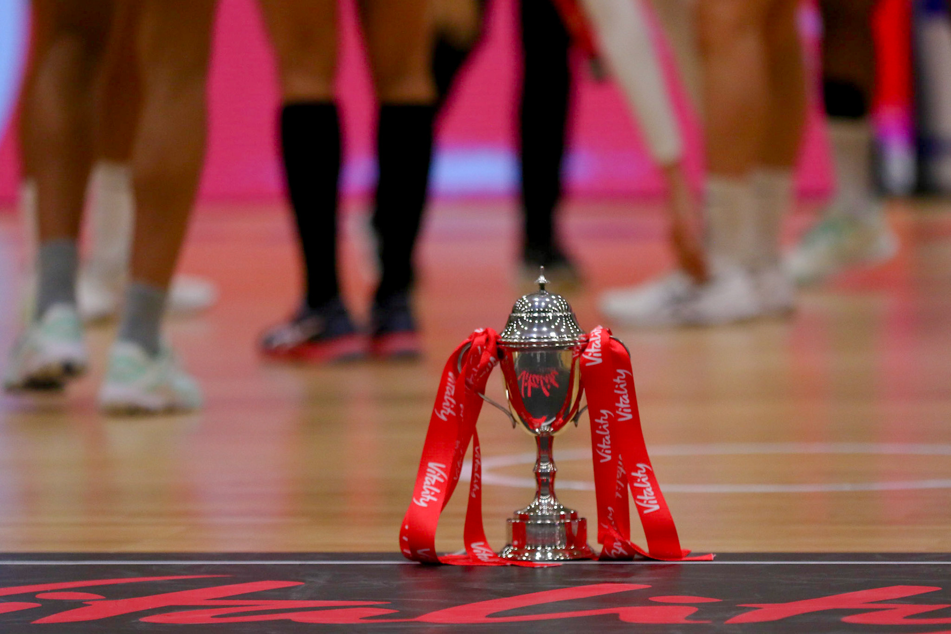 during Game 3 of the Vitality Netball Legends Series at Loughborough University, Loughborough, England on 24th January 2021