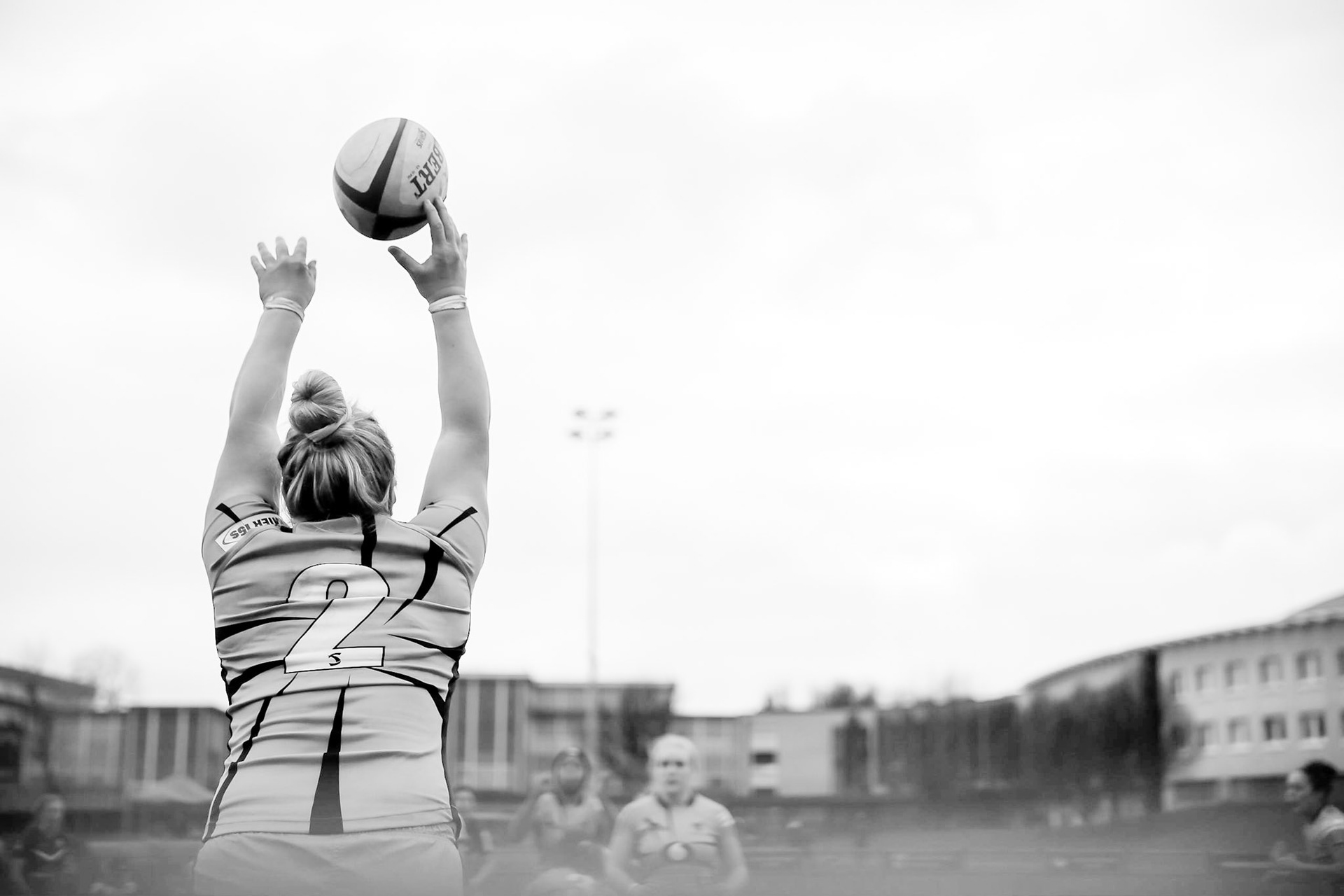 Action shot during the Allianz Premier 15s match between Loughborough Lightning and Wasps Ladies at Loughborough University, Loughborough, England on 20th March 2021.