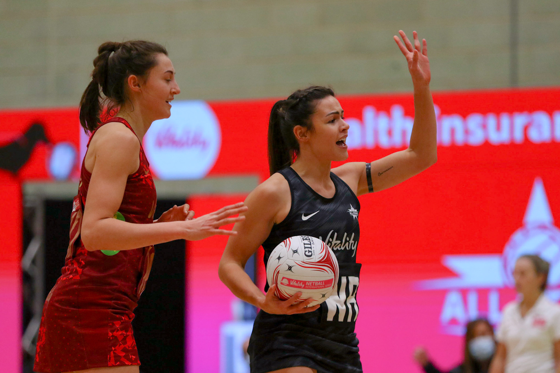 during Game 3 of the Vitality Netball Legends Series at Loughborough University, Loughborough, England on 24th January 2021