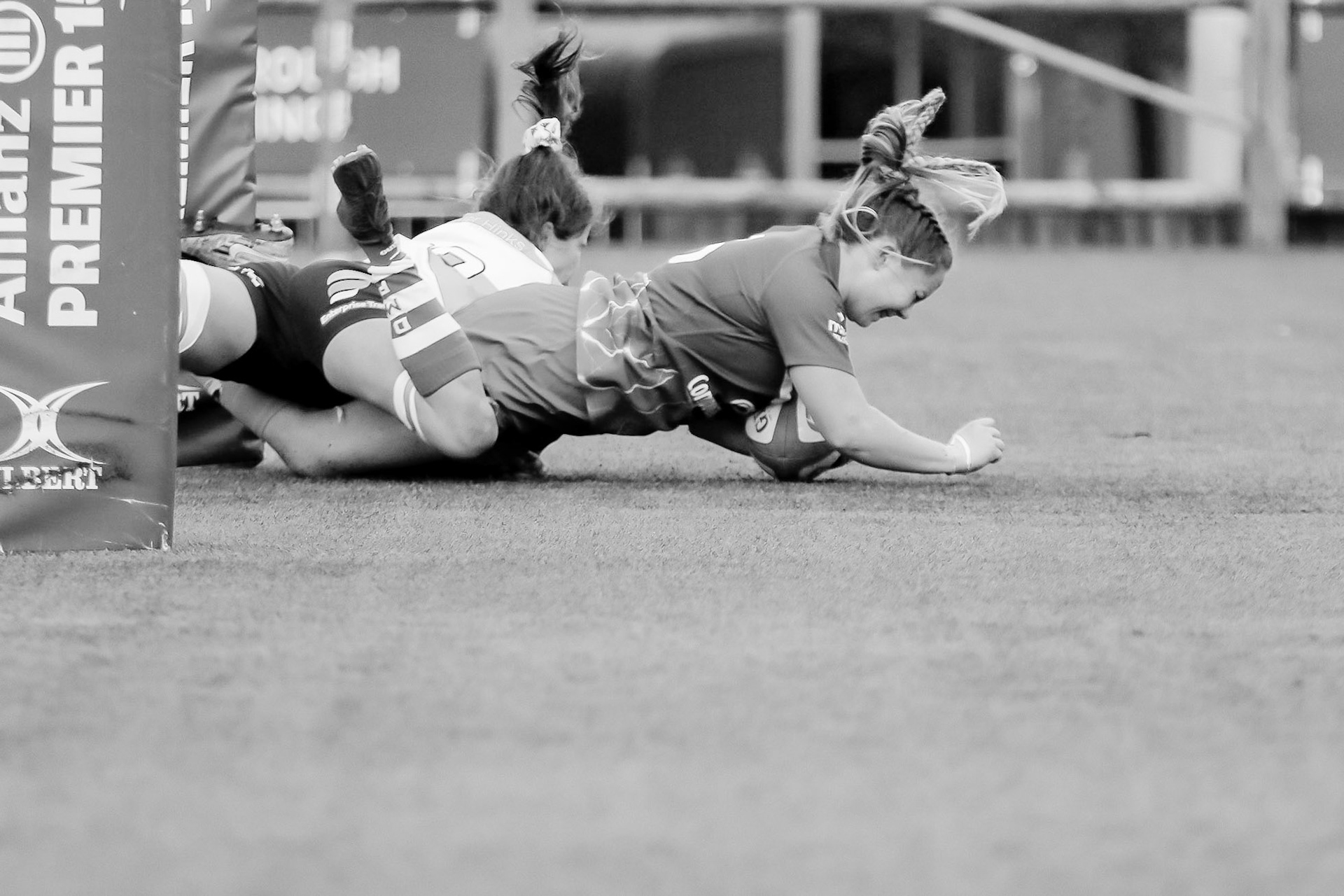 Maja Meuller of Loughborough Lightning during the Allianz Premier 15s match between Loughborough Lightning and DMP Sharks at The Loughborough University, England on 28th Jan 2022. © @benlumleyphoto
