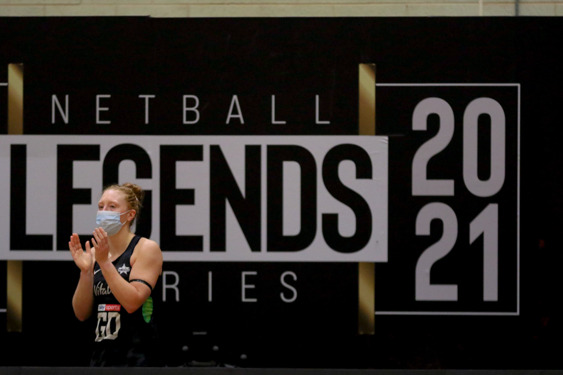 during Game 3 of the Vitality Netball Legends Series at Loughborough University, Loughborough, England on 24th January 2021