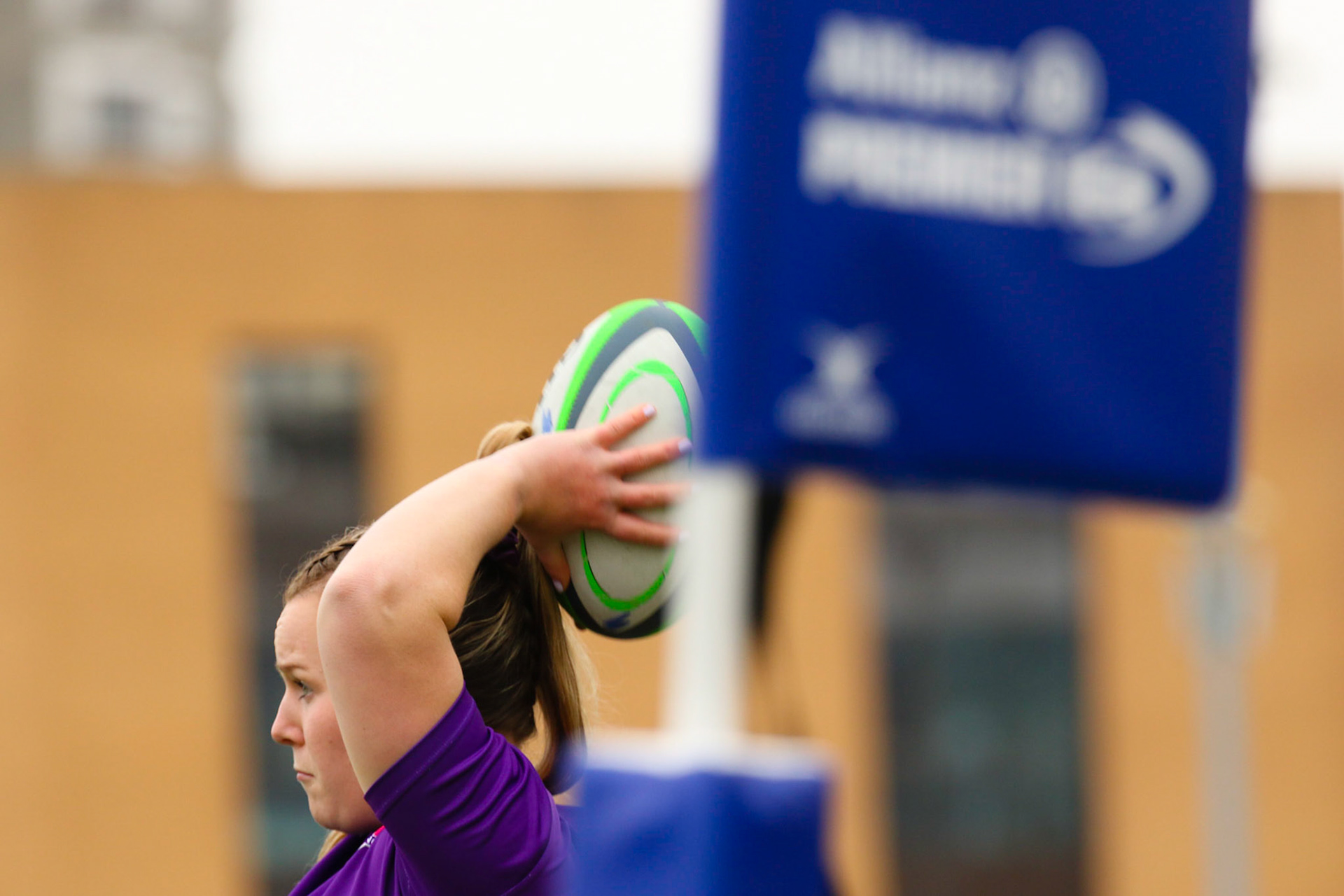 Warm up during the Allianz Premier 15s match between Loughborough Lightning and Wasps Ladies at Loughborough University, Loughborough, England on 20th March 2021.