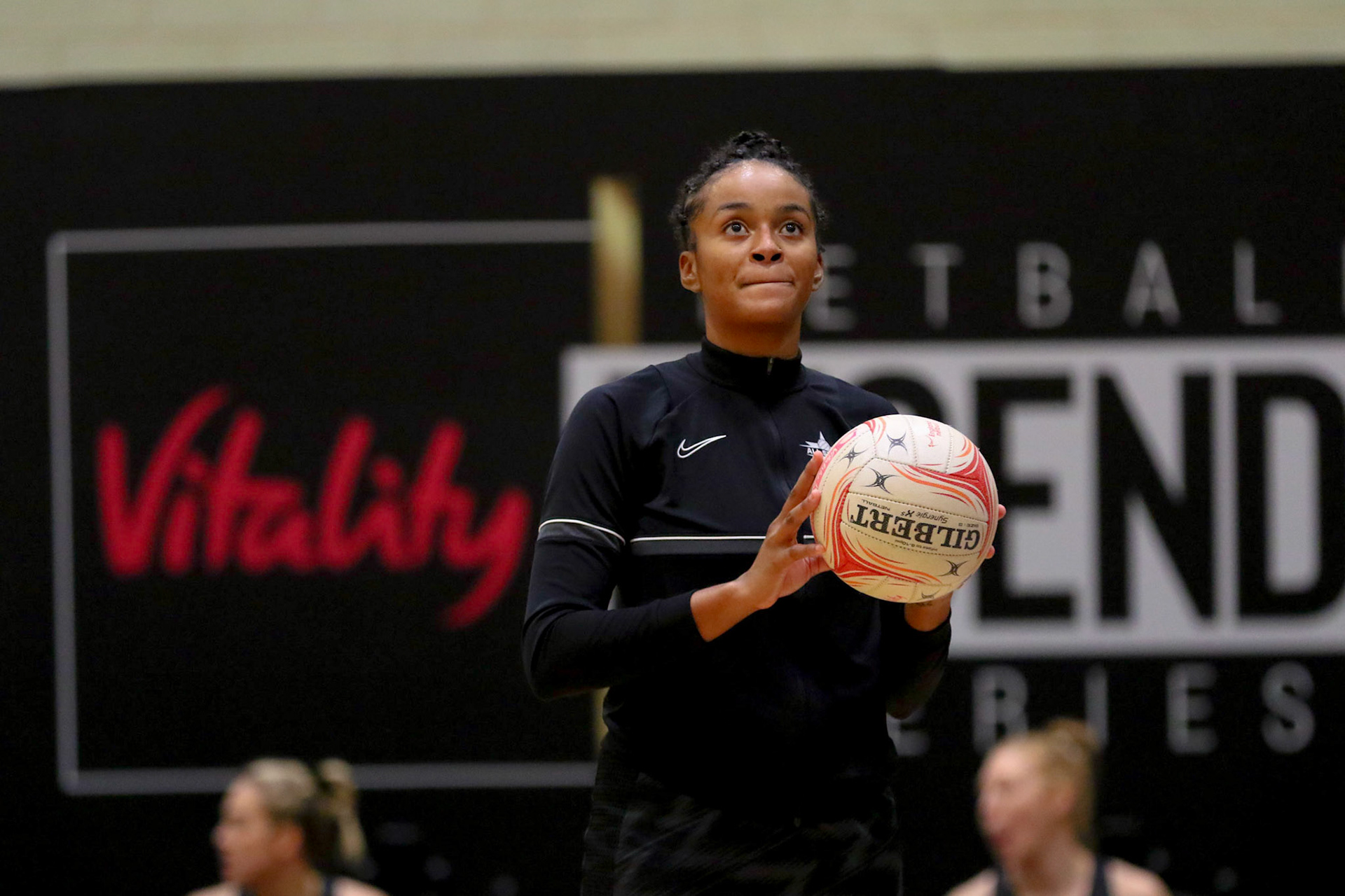 during Game 3 of the Vitality Netball Legends Series at Loughborough University, Loughborough, England on 24th January 2021