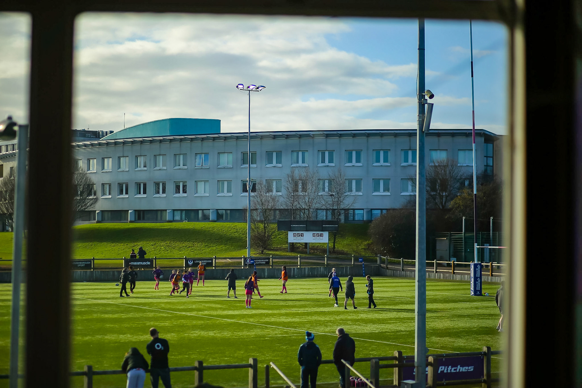 Shot during the Allianz Premier 15s match between Loughborough Lightning and DMP Sharks at The Loughborough University, England on 28th Jan 2022. © @benlumleyphoto