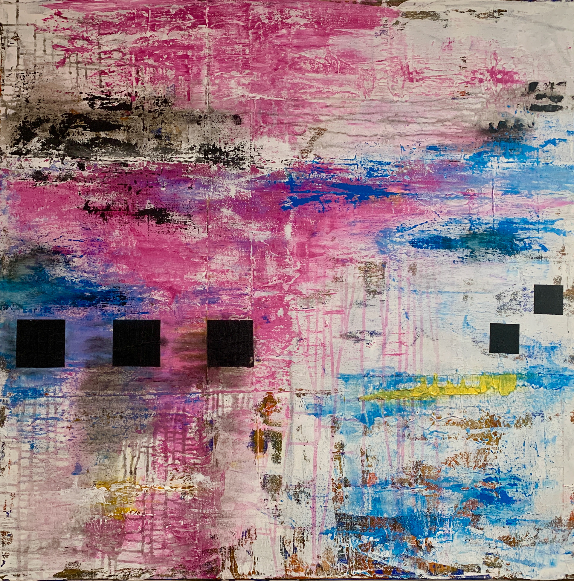 Abstrakte Malerei - Kunstwerk - Pink Ocean - 2025