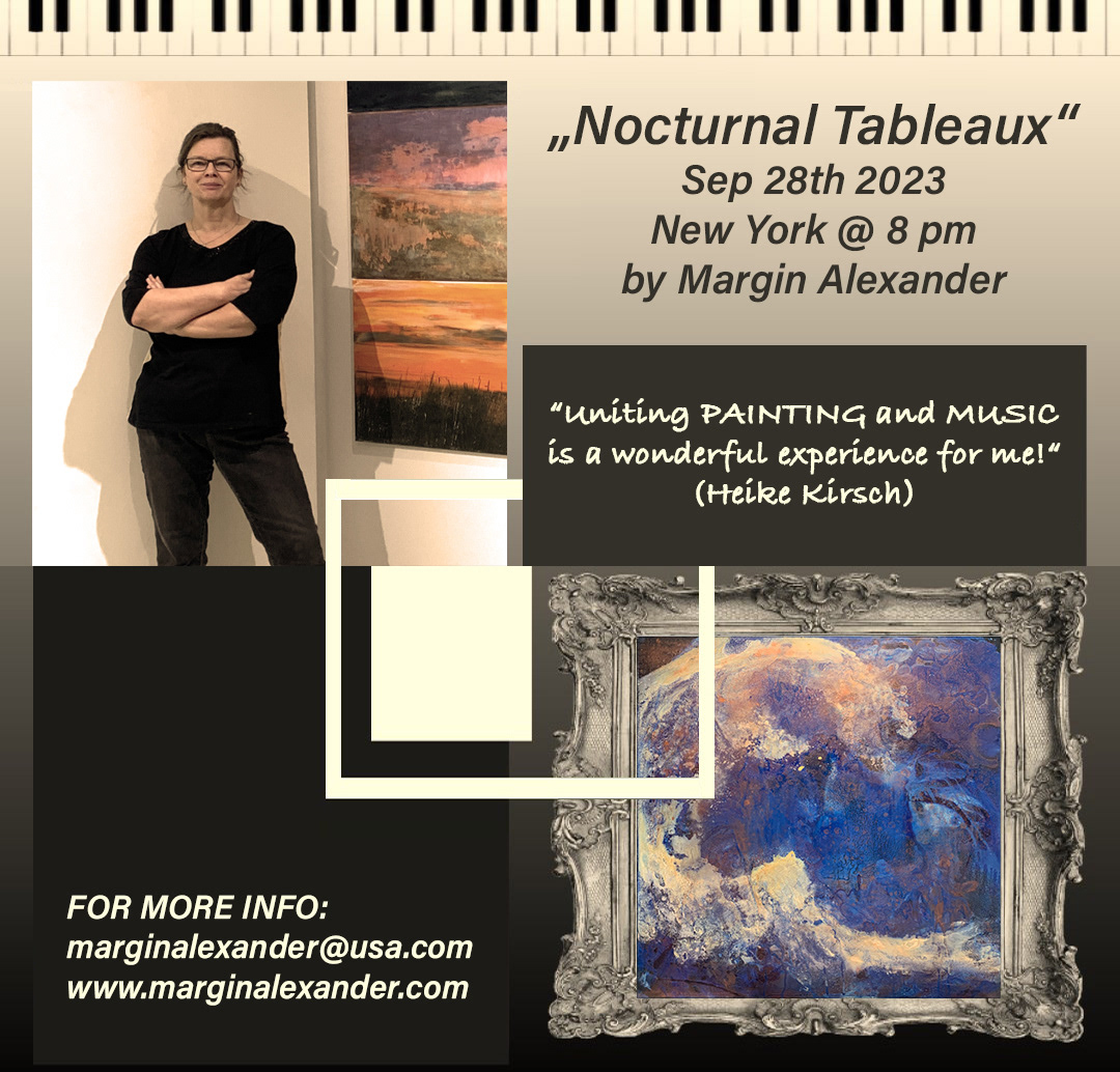 Event Flyer Heike Kirsch Nocturnal Tableaux 28.9.2023