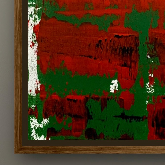 "Brennendes Meer 02", 11/2021, Acryl auf Leinwand, 50 x 100 cm