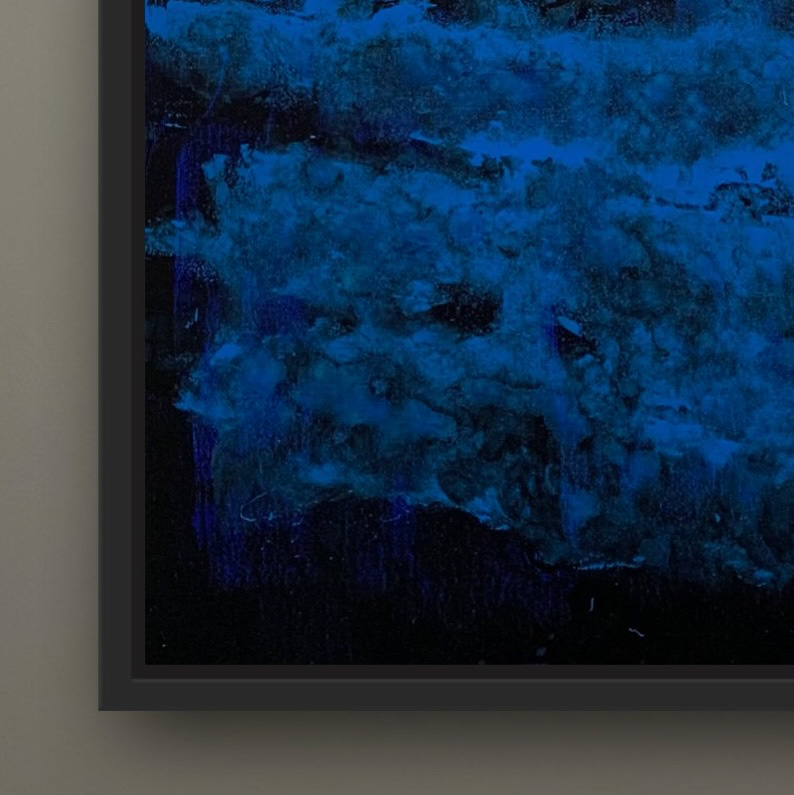 "Brennendes Meer 01", 11/2021, Acryl auf Leinwand, 50 x 100 cm