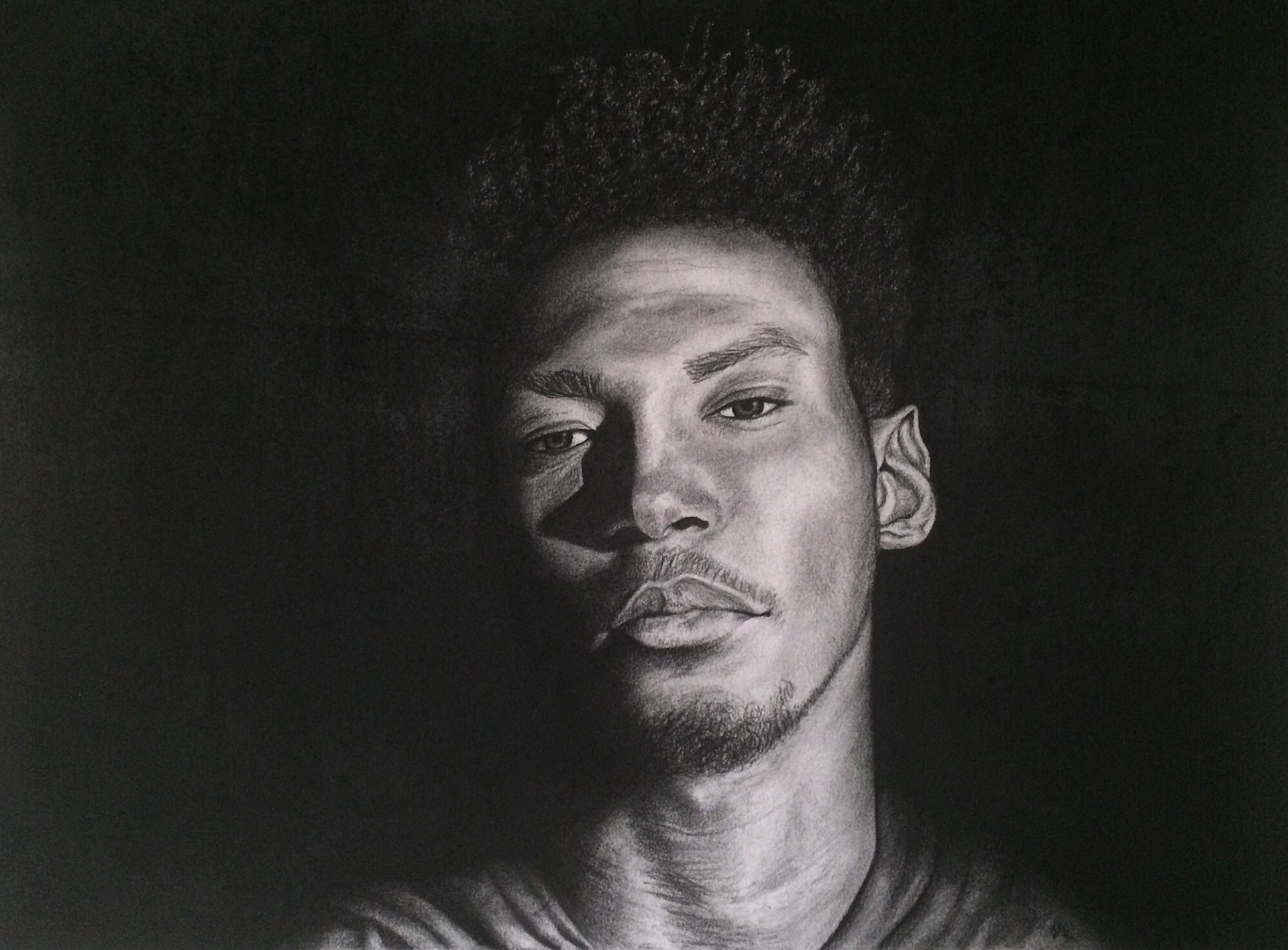 "Vic." Charcoal. 2016.