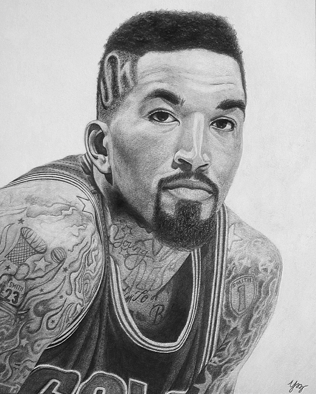 "J.R. Smith." Graphite. 2018.