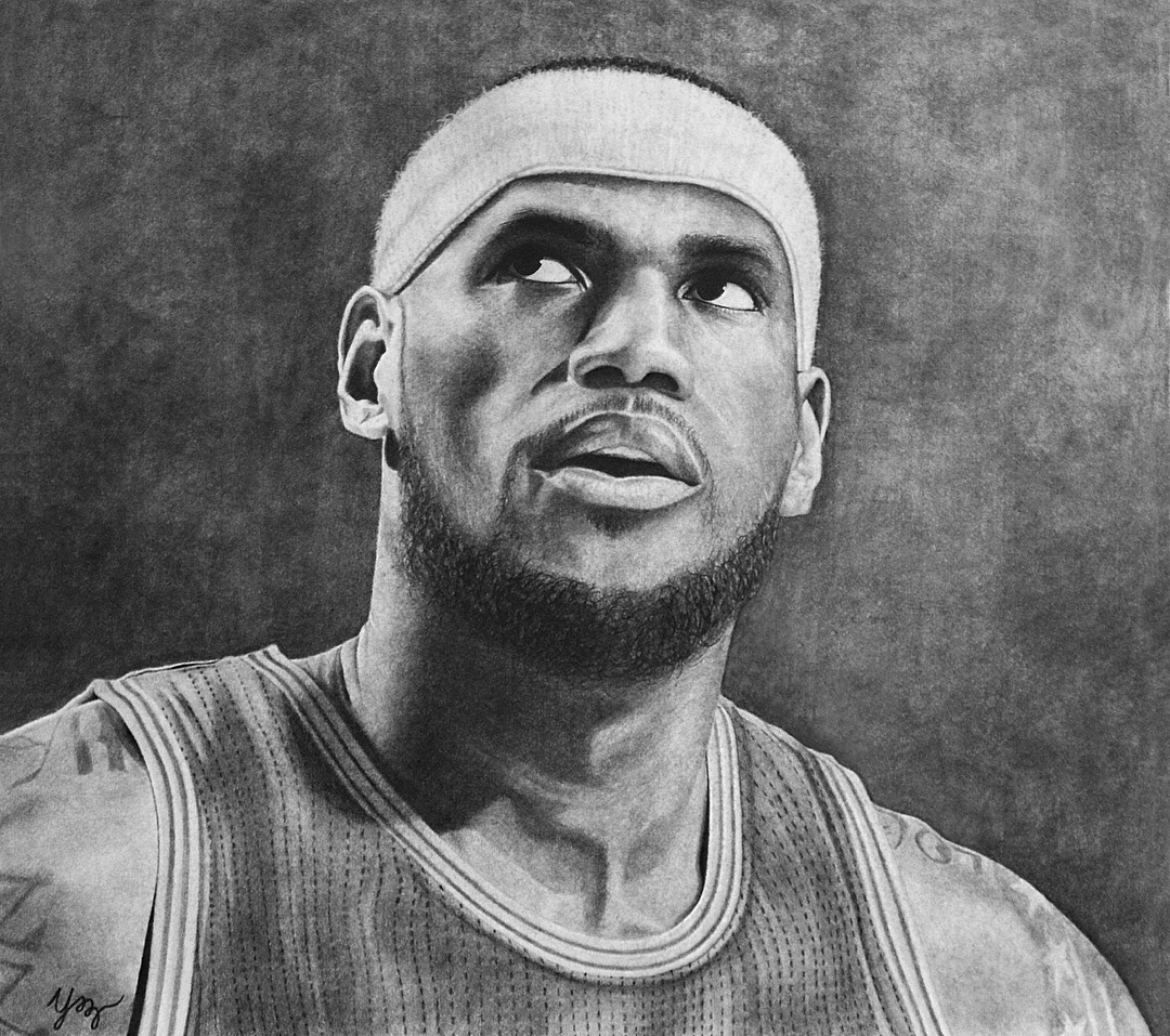 "LBJ." Graphite. 2018.