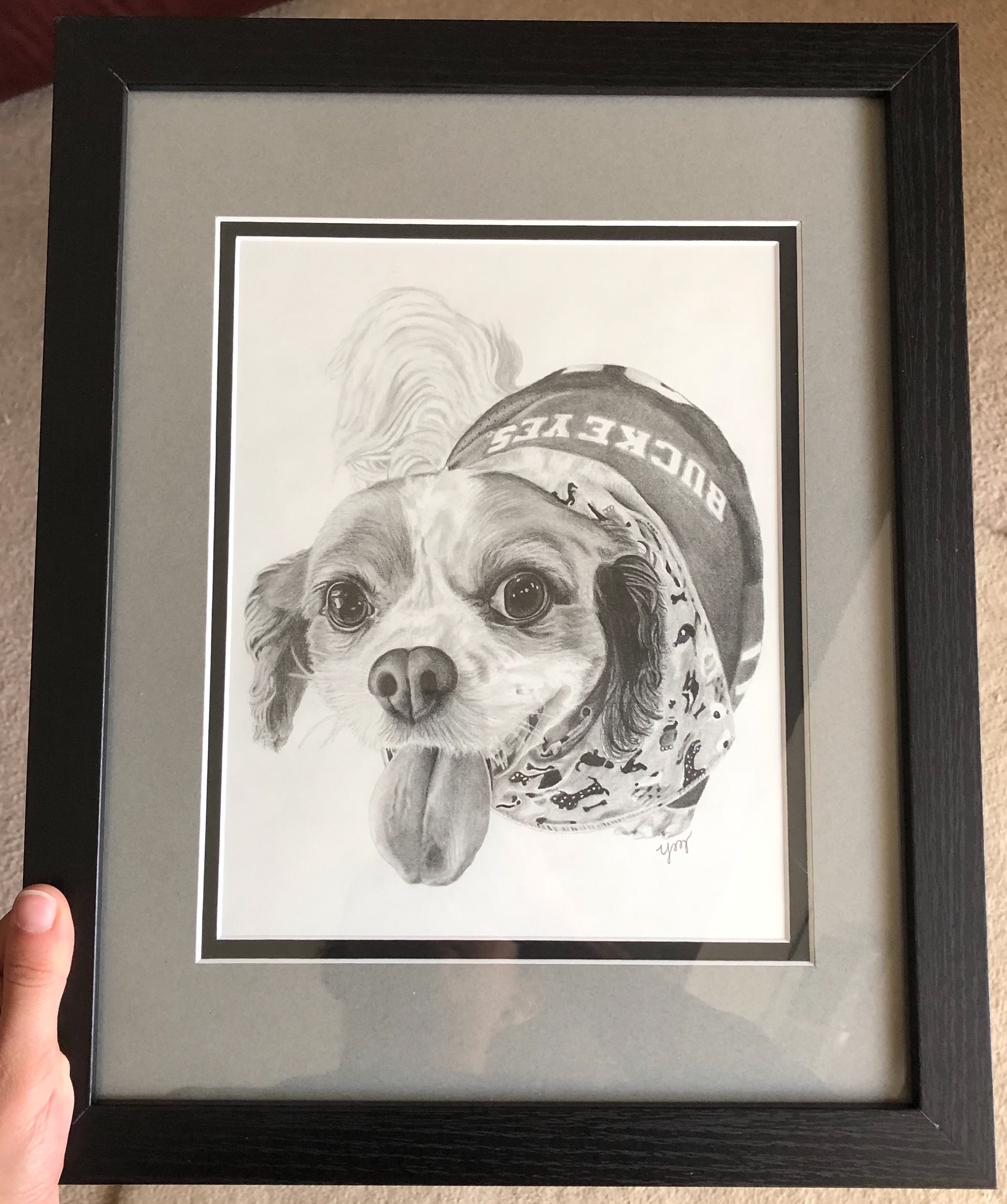 "Dip." Graphite. 2021.