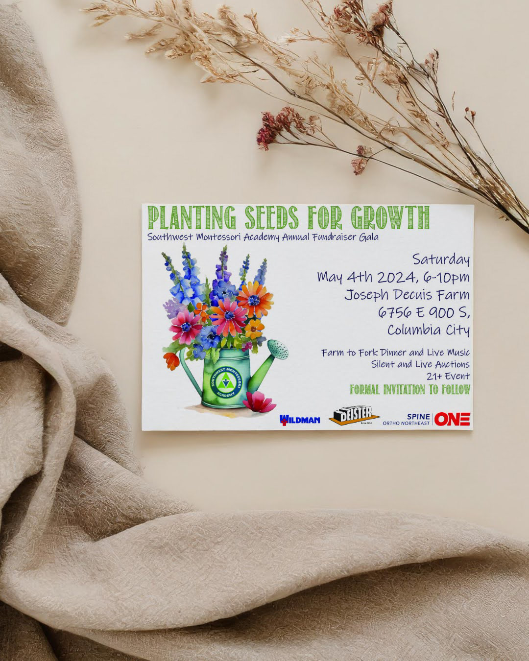 Informational flyer design focusing on clear communication and approachable community branding.