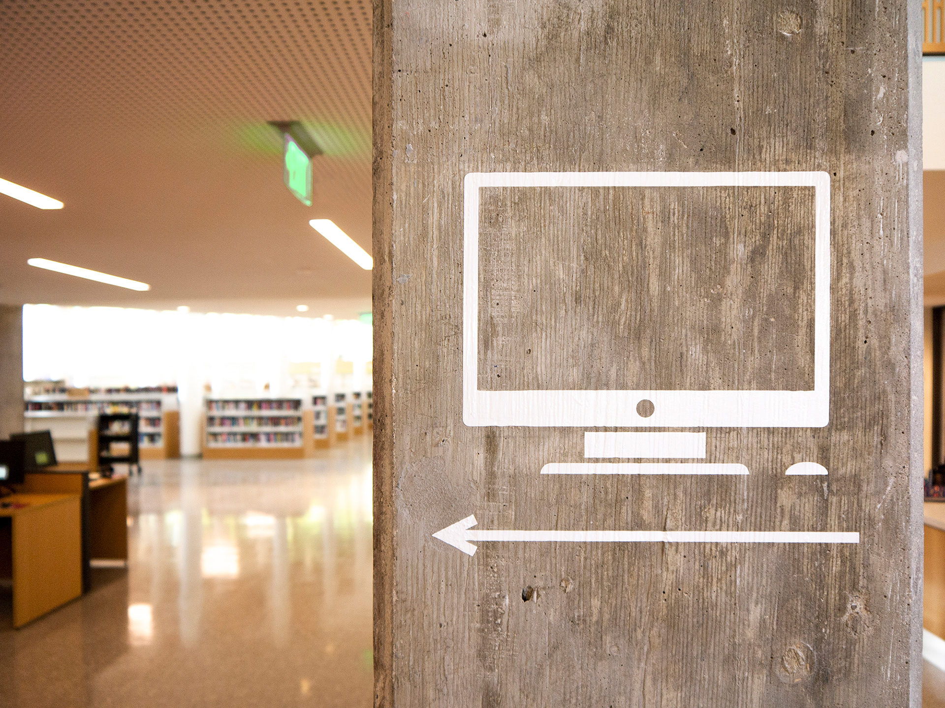 Roxbury Branch Boston Public Library Computer Signage