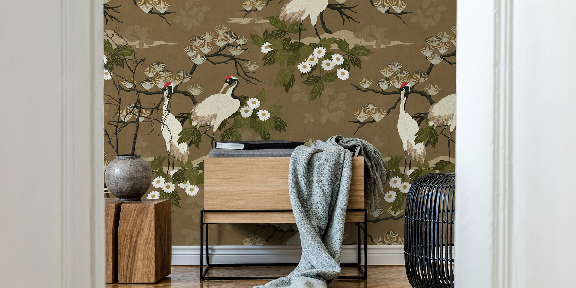 Tranquil Crane Scene