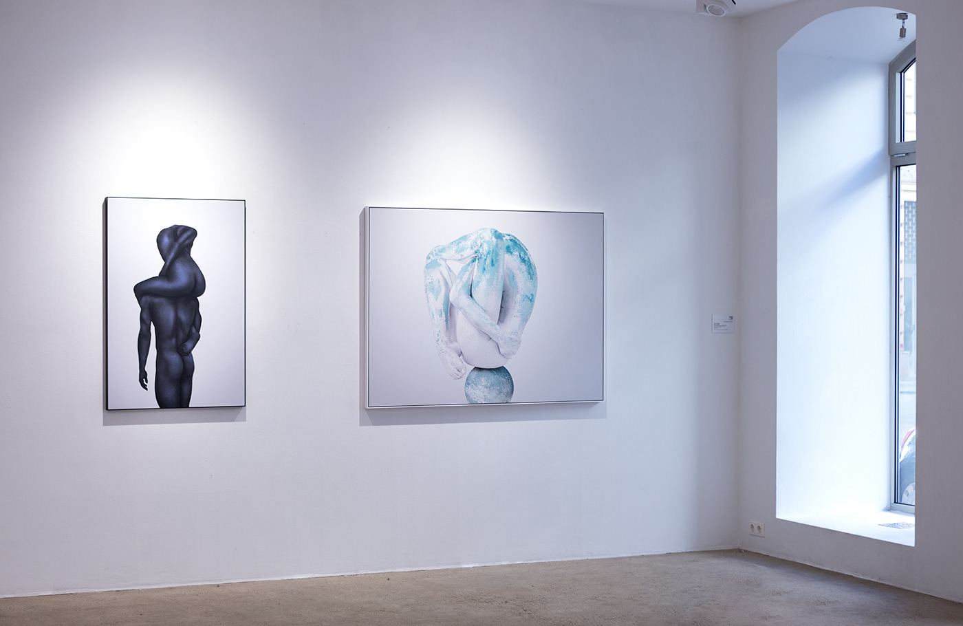 Artworks by visual artist and a fine art photographer Viktoria Andeeva as part of the group exhibition "Tension/ Spannung" at Splitart Projects, Radetzkygasse 4, Vienna/ AT