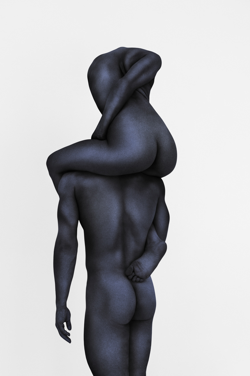 In Cosmic Beings, I seek to present the nude form as a serene, almost ethereal language of communication. My intention throughout this project was to explore the bond between humans as something deeper than the visual—an encounter that reaches into the spiritual realm. Through the abstraction of the bodies within an undefined, white space, I wanted to highlight the subtle details of body language and the stone-like texture, which evokes a sense of something both natural and surreal. This work is an invitation for the viewer to enter a quiet space where human form and cosmic energy converge.