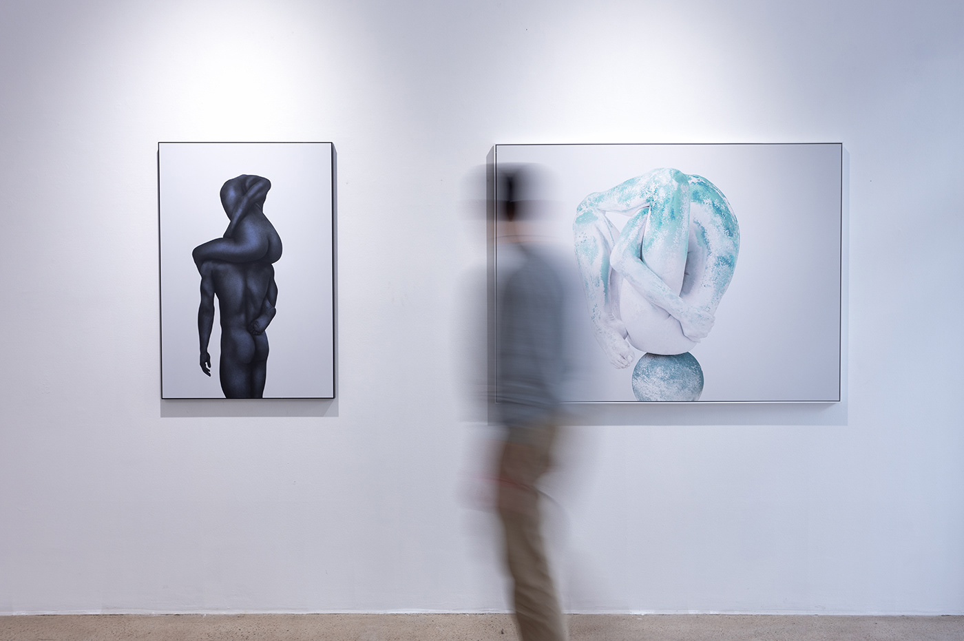 Artworks by visual artist and a fine art photographer Viktoria Andeeva as part of the group exhibition "Tension/ Spannung" at Splitart Projects, Radetzkygasse 4, Vienna/ AT