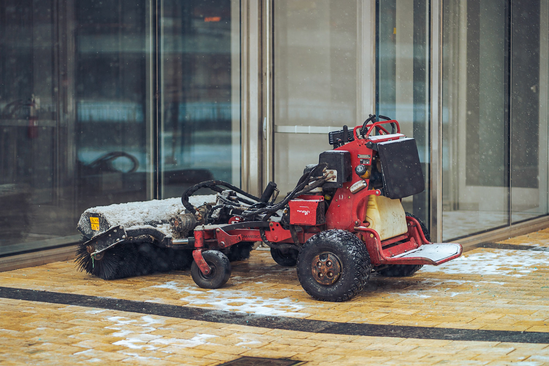 The way its parked in the corner, dejected. The snow never came.