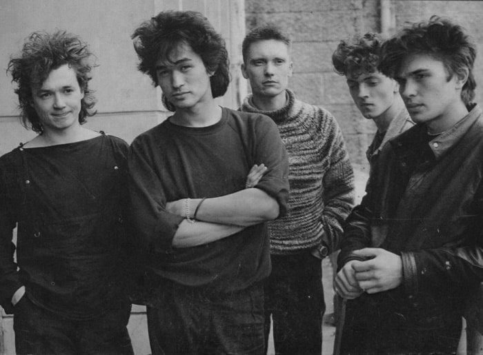 Kino was a Soviet rock band formed in Leningrad in 1982 and the most popular and influential Soviet band in history. The band was co-founded and headed by Viktor Tsoi, who wrote the music and lyrics for almost all of the band's songs. Viktor Tsoi died in a car accident in 1990. Shortly after his passing, the band broke up after releasing their final album, consisting of songs that Tsoi and the group were working on in the months before his death.