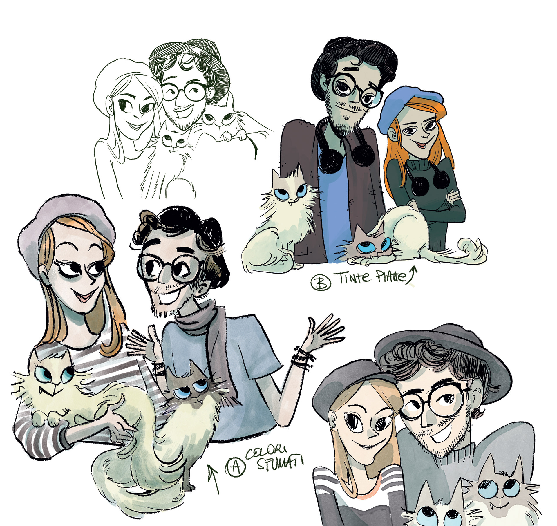 Primissimo studio dei personaggi