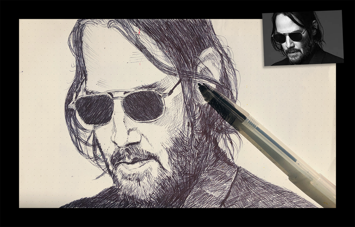 Ballpen rough drawing