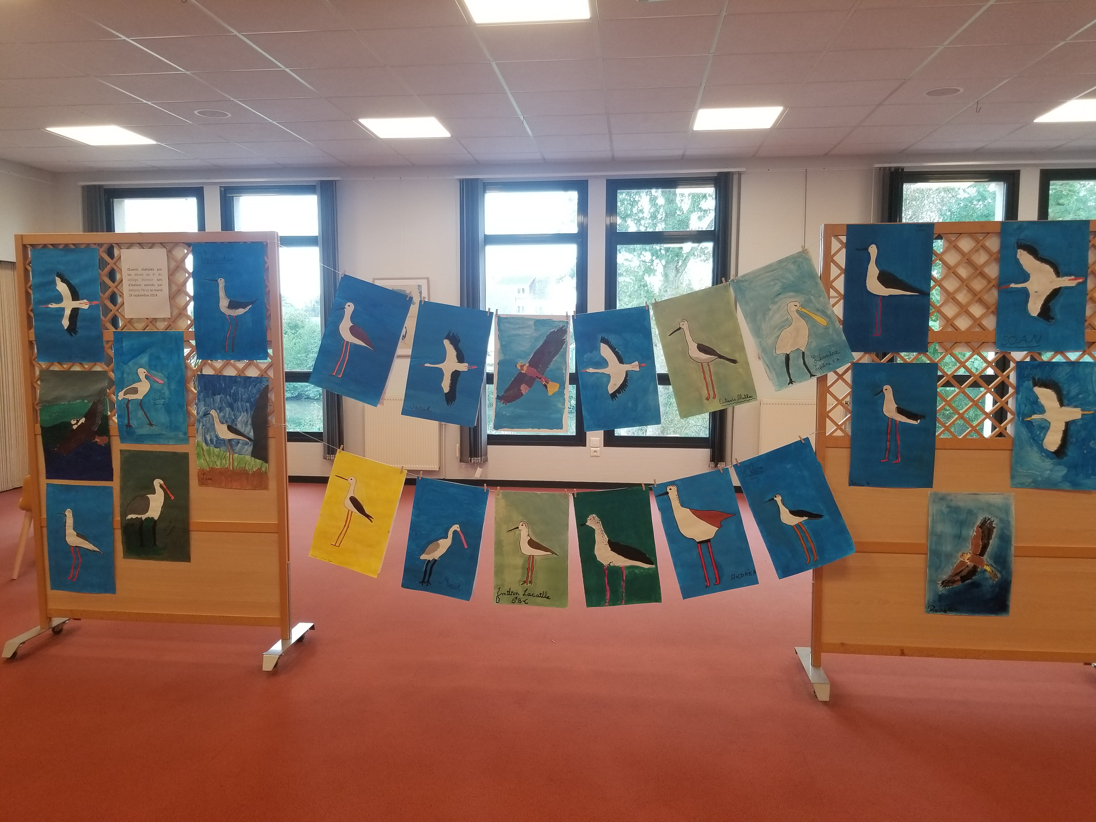 Atelier avec les 6eme de la classe de Sylvie Heurtaux du Collège de La Haye du Puits