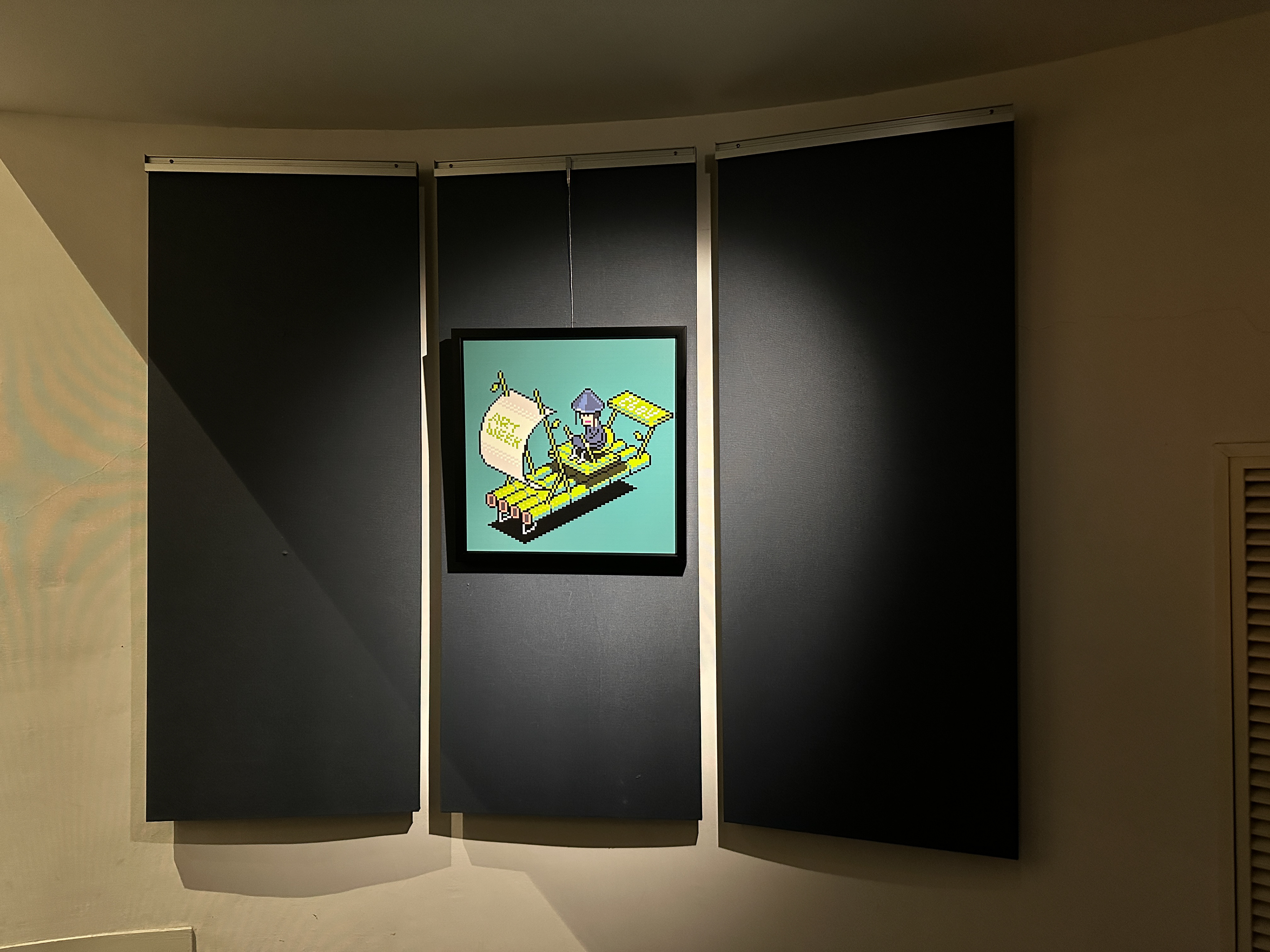 Specially created pixel art by eBoy for the event