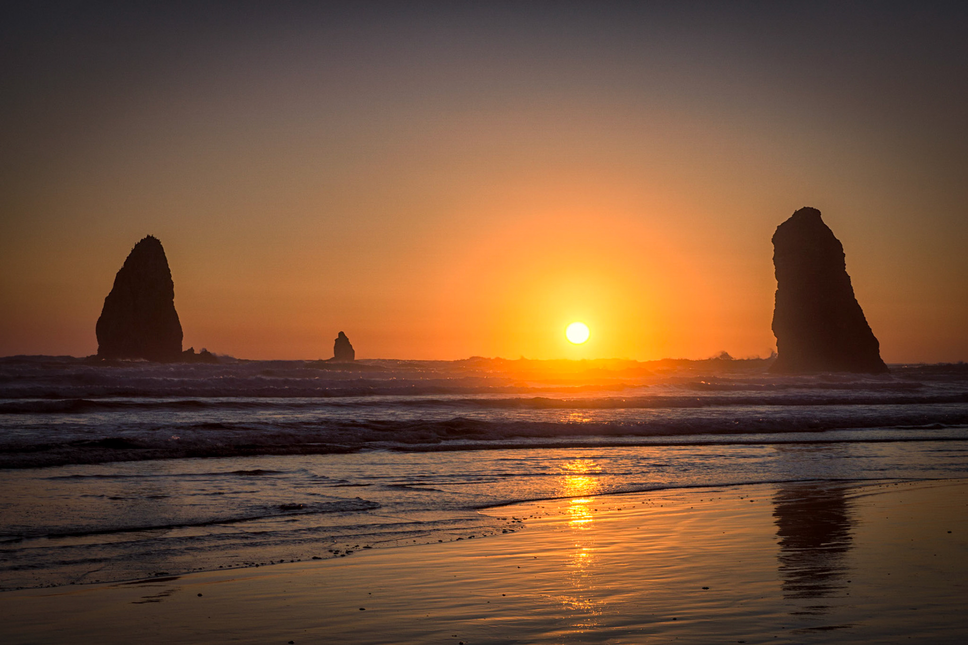 Twin Rocks at Canon Beach