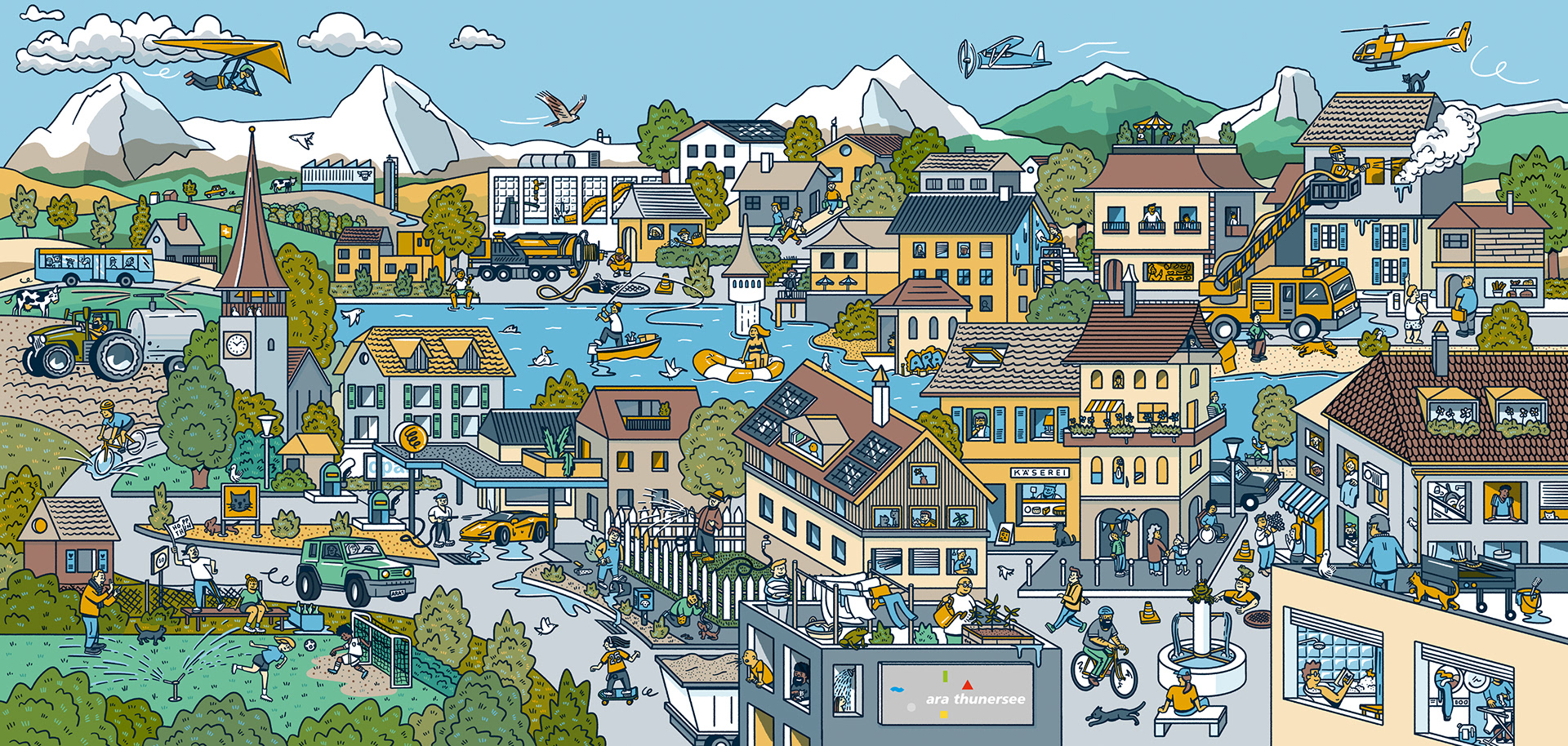 ARA Thunersee — Wimmelbild Abwasser