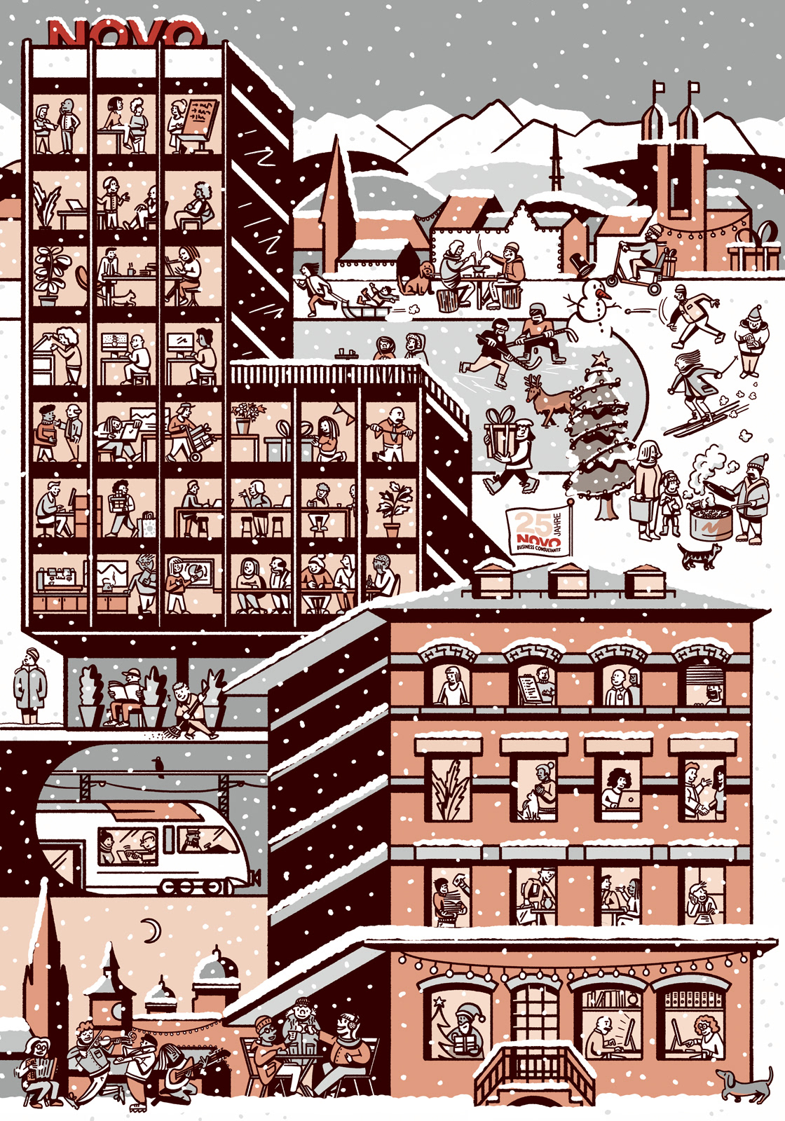 Wimmelbild — Novo Business Consultants