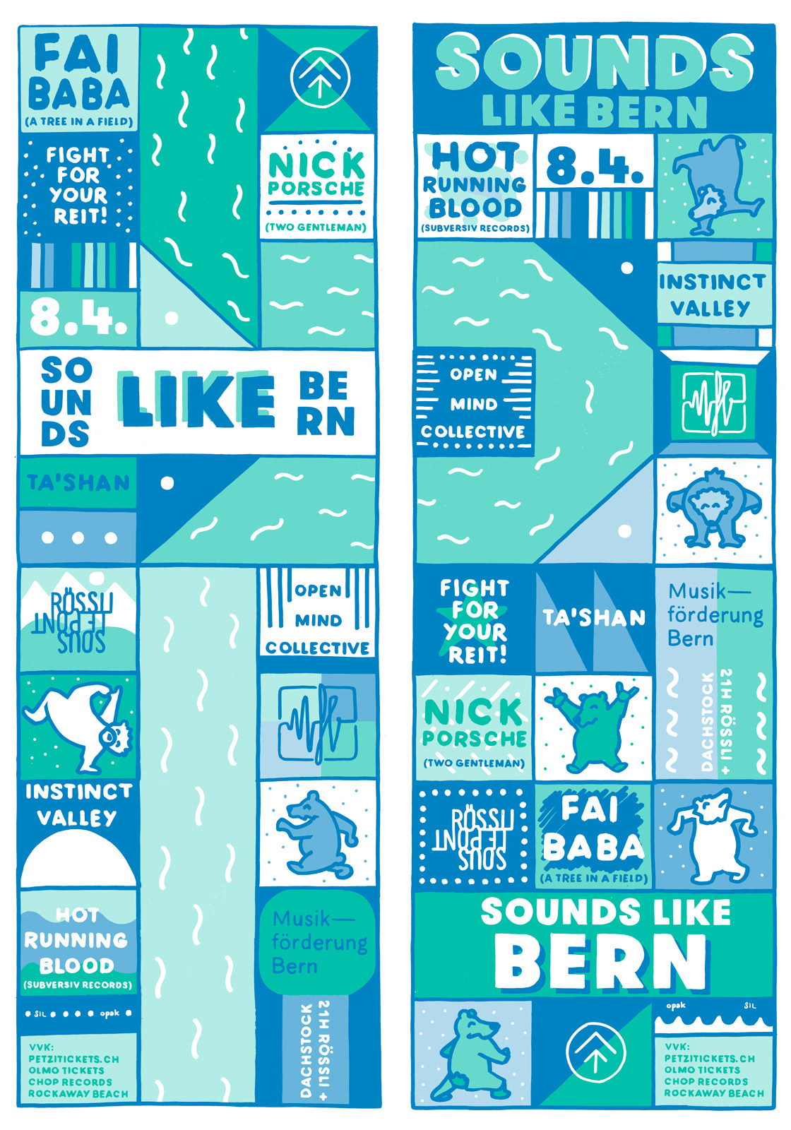 Sounds Like Bern — Konzertplakat dachstock