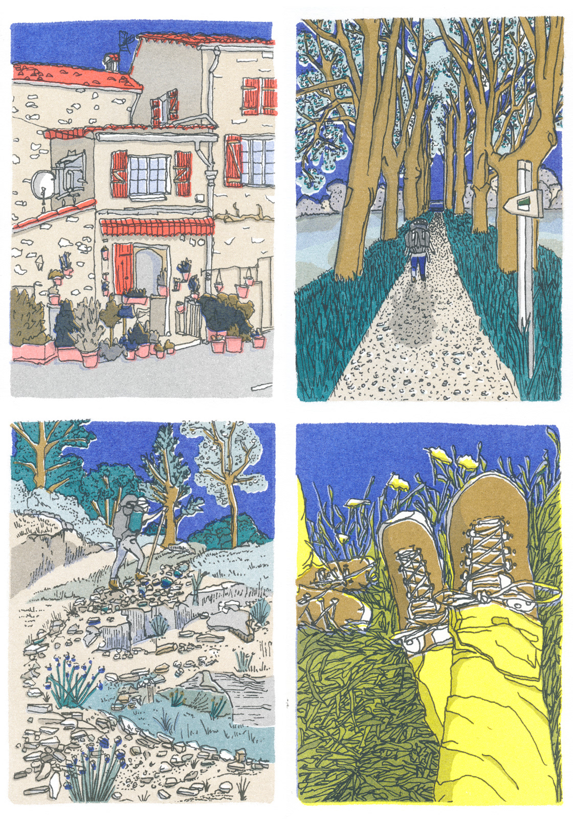 Genève à Marseille — Riso Print