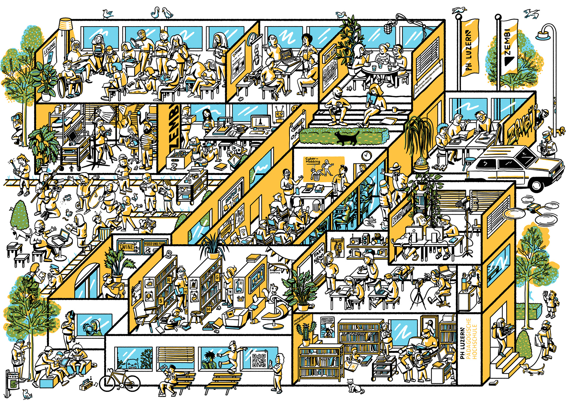 Wimmelbild Puzzle — PH Luzern, ZEMBI