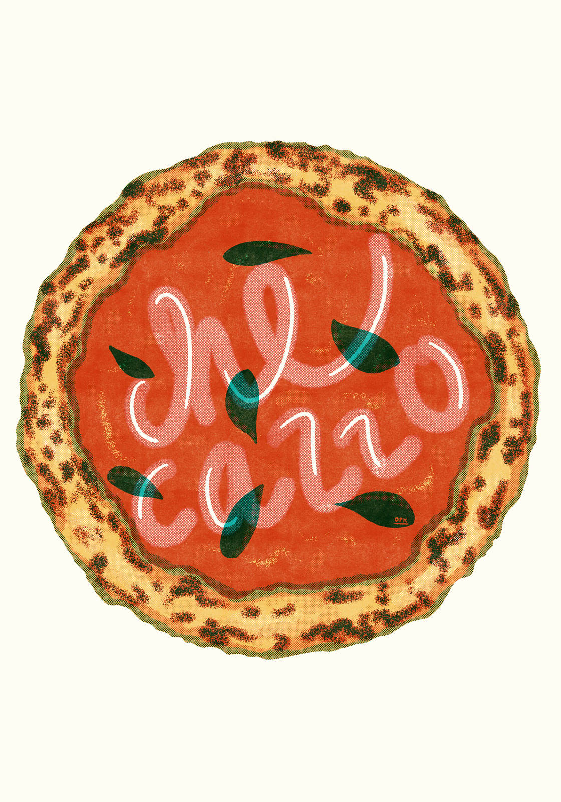 che pizza — siebdruck