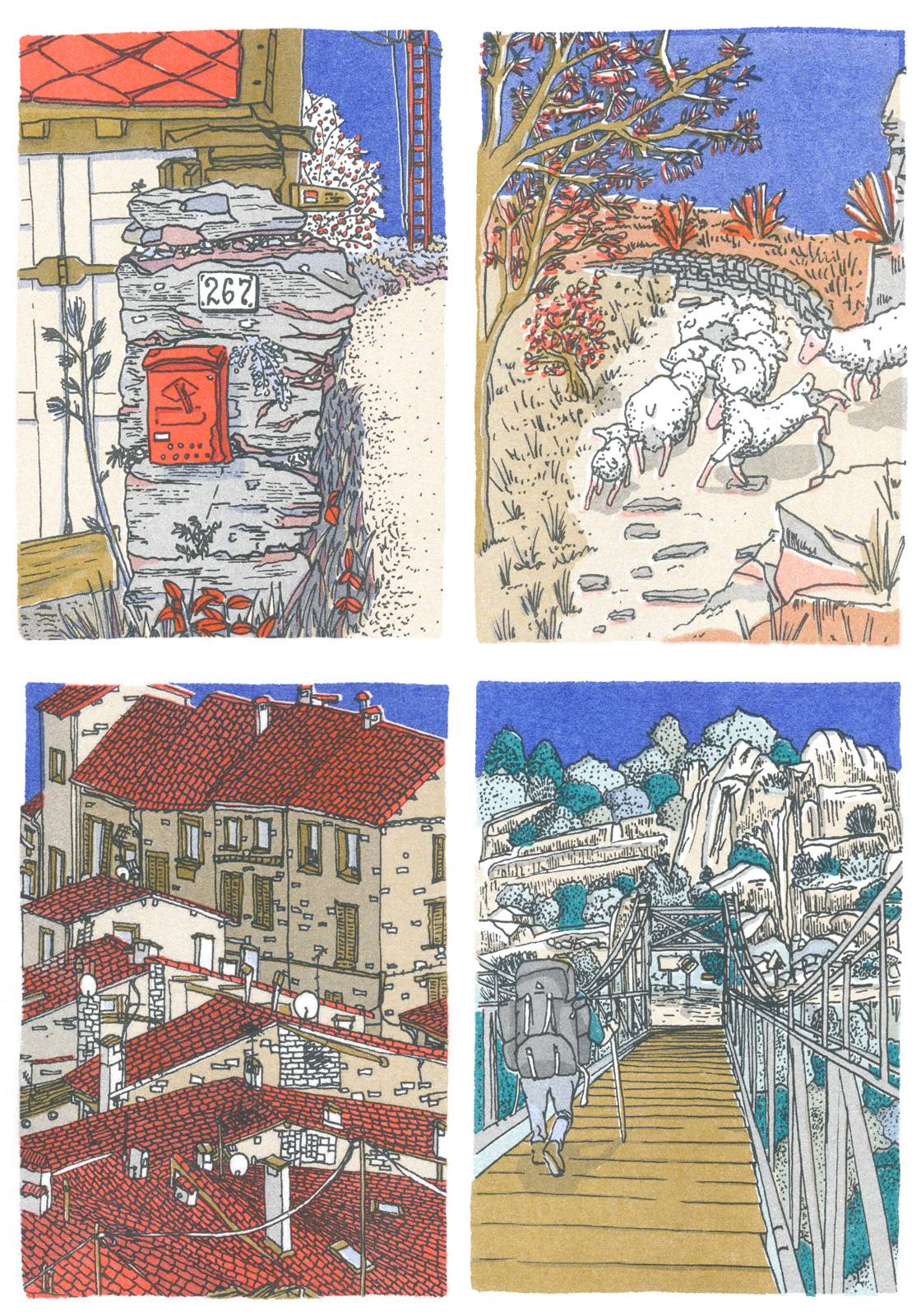 Genève à Marseille — Riso Print