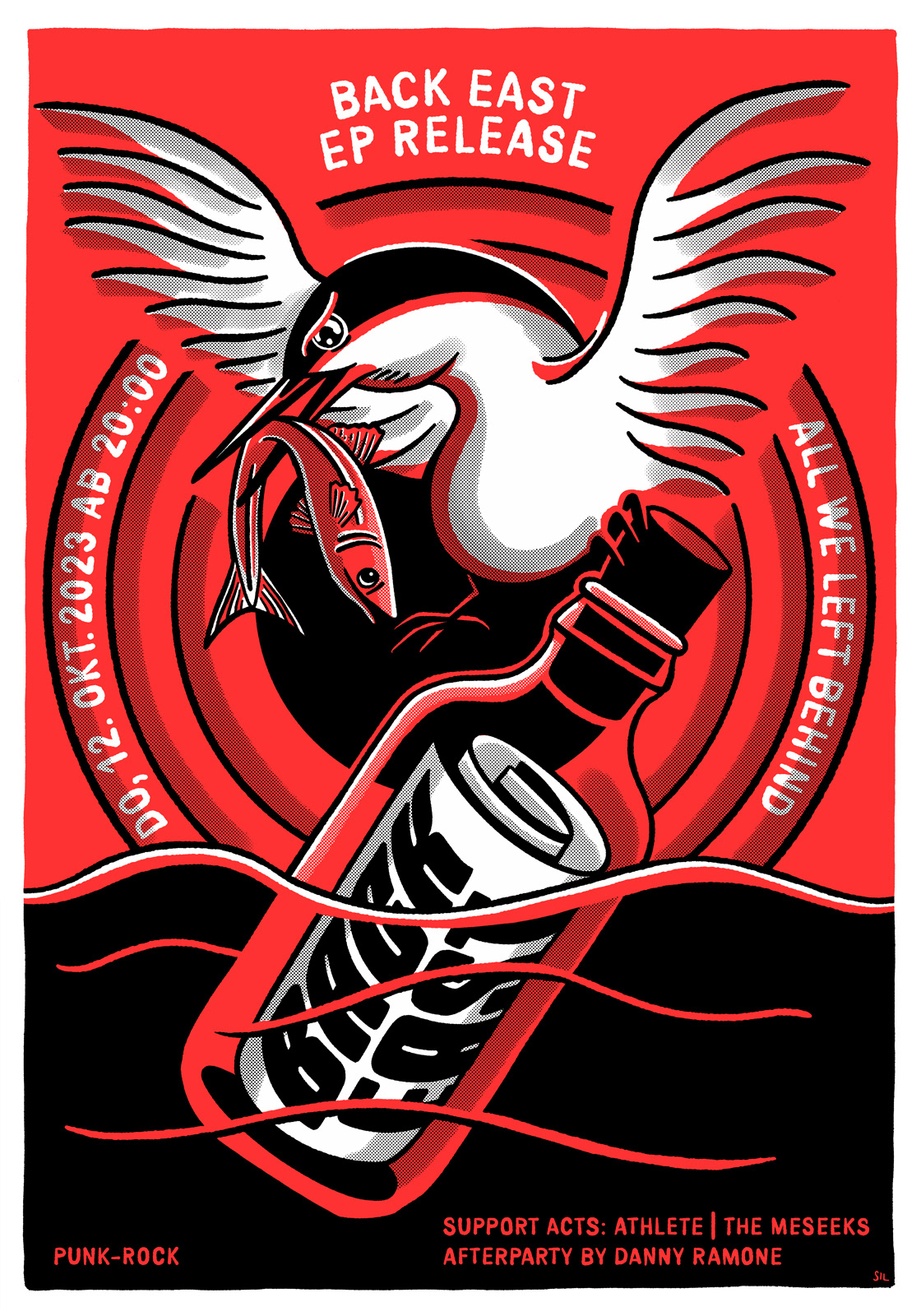 Back East — Konzertplakat
